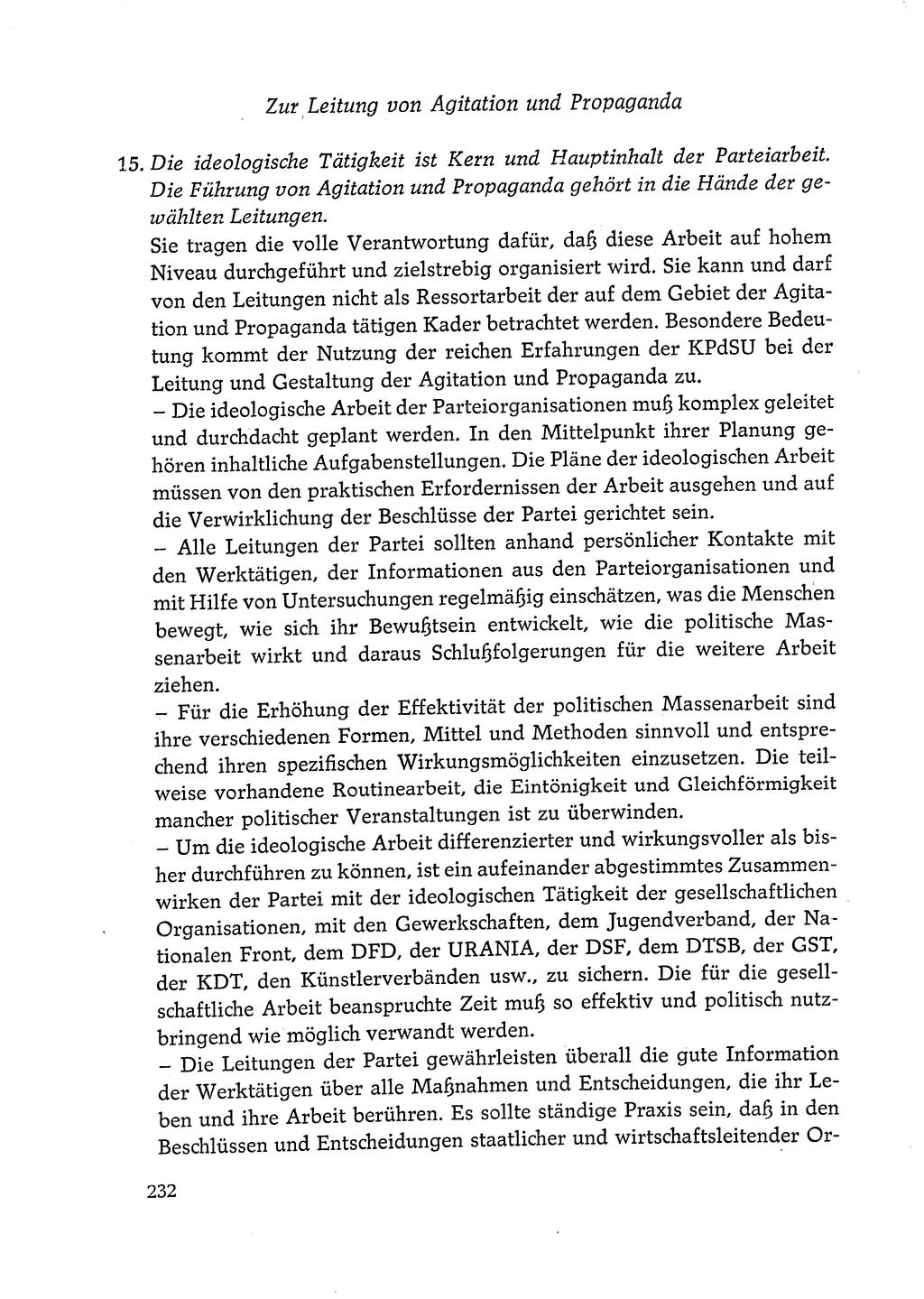 Dokumente der Sozialistischen Einheitspartei Deutschlands (SED) [Deutsche Demokratische Republik (DDR)] 1972-1973, Seite 232 (Dok. SED DDR 1972-1973, S. 232)