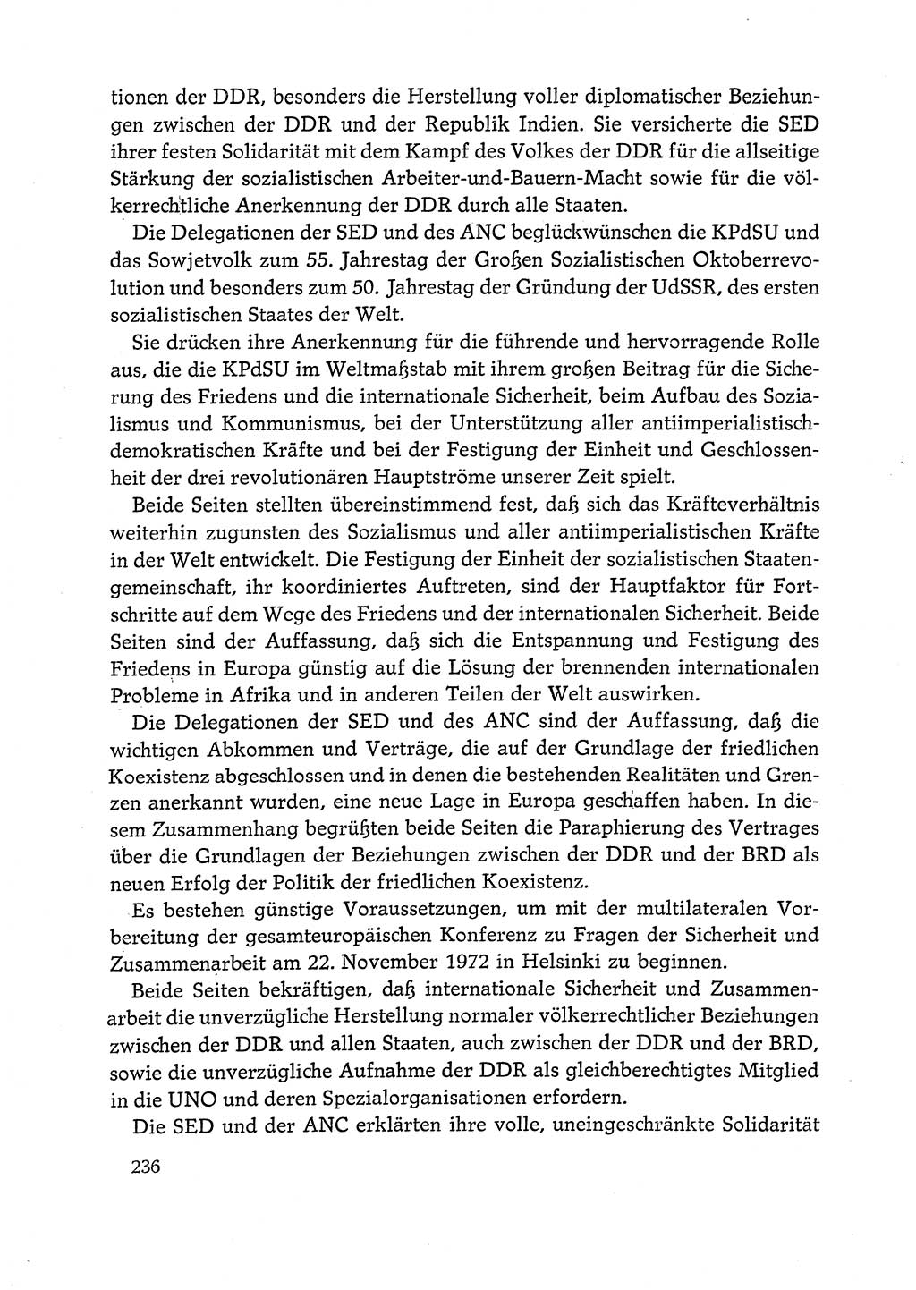 Dokumente der Sozialistischen Einheitspartei Deutschlands (SED) [Deutsche Demokratische Republik (DDR)] 1972-1973, Seite 236 (Dok. SED DDR 1972-1973, S. 236)