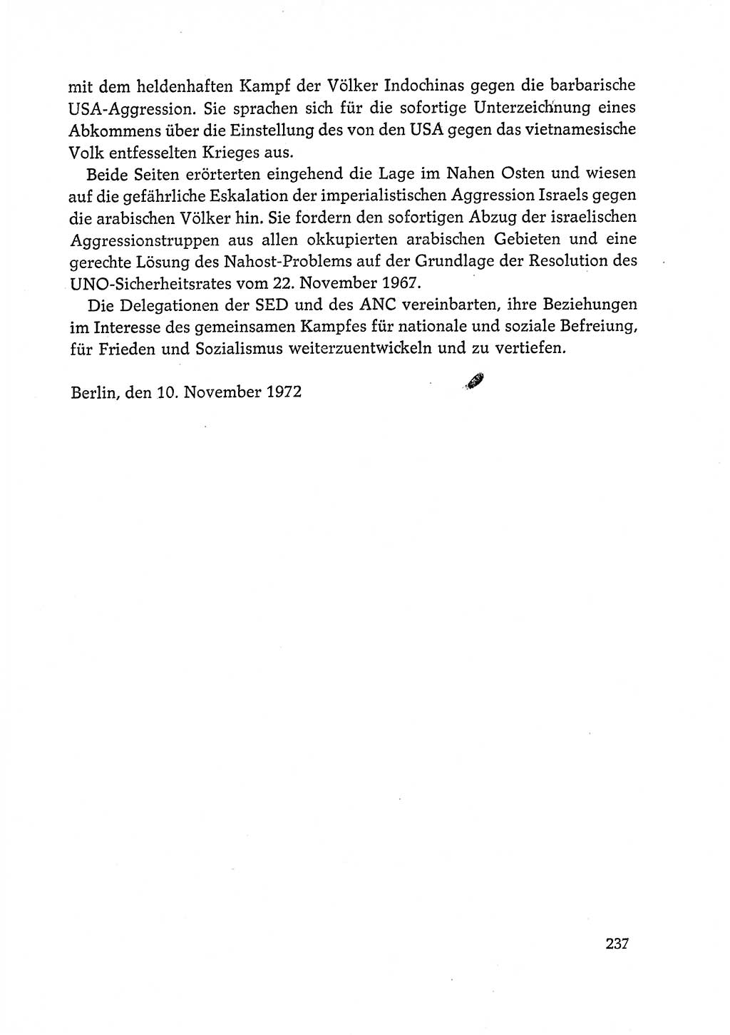 Dokumente der Sozialistischen Einheitspartei Deutschlands (SED) [Deutsche Demokratische Republik (DDR)] 1972-1973, Seite 237 (Dok. SED DDR 1972-1973, S. 237)