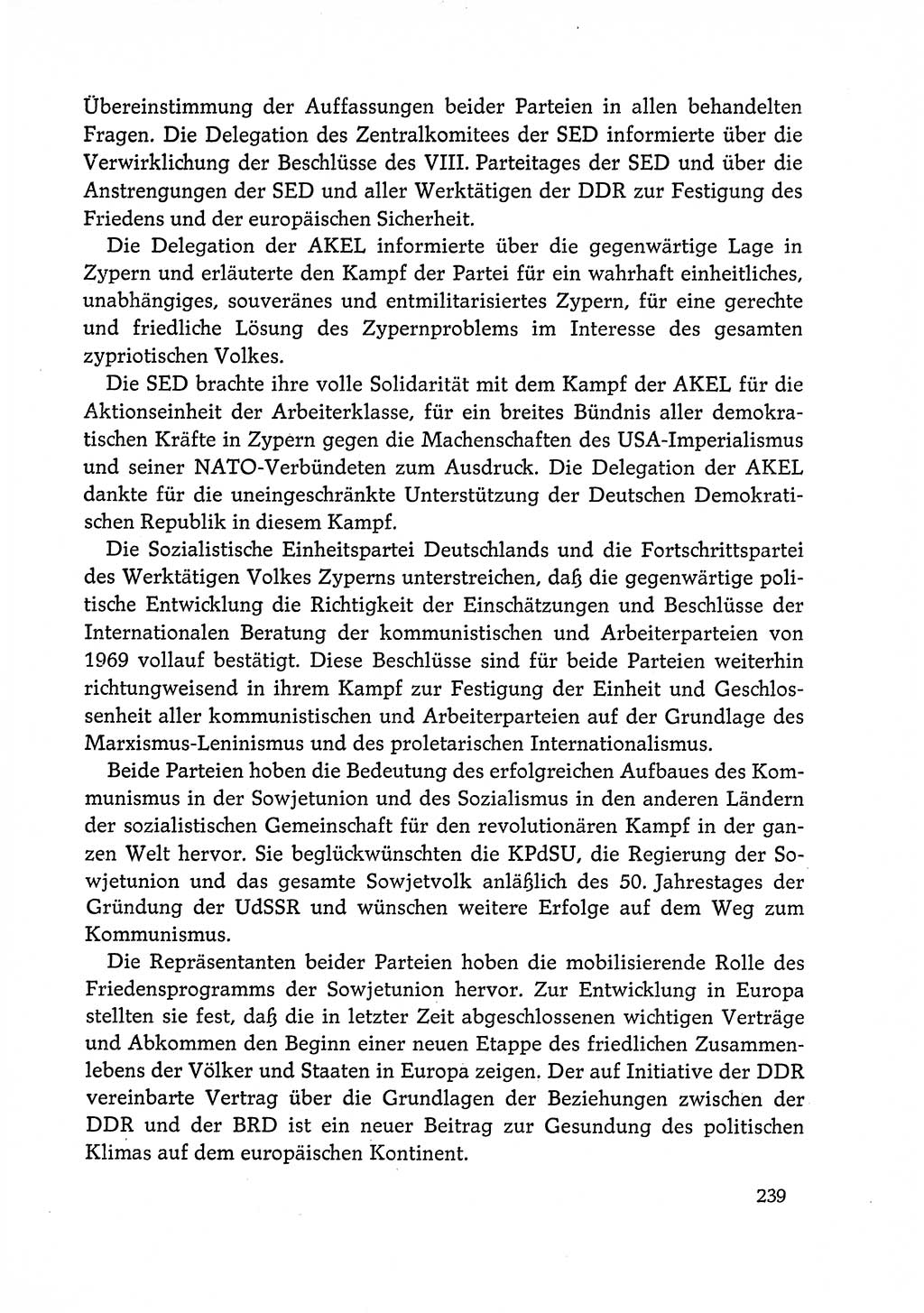 Dokumente der Sozialistischen Einheitspartei Deutschlands (SED) [Deutsche Demokratische Republik (DDR)] 1972-1973, Seite 239 (Dok. SED DDR 1972-1973, S. 239)