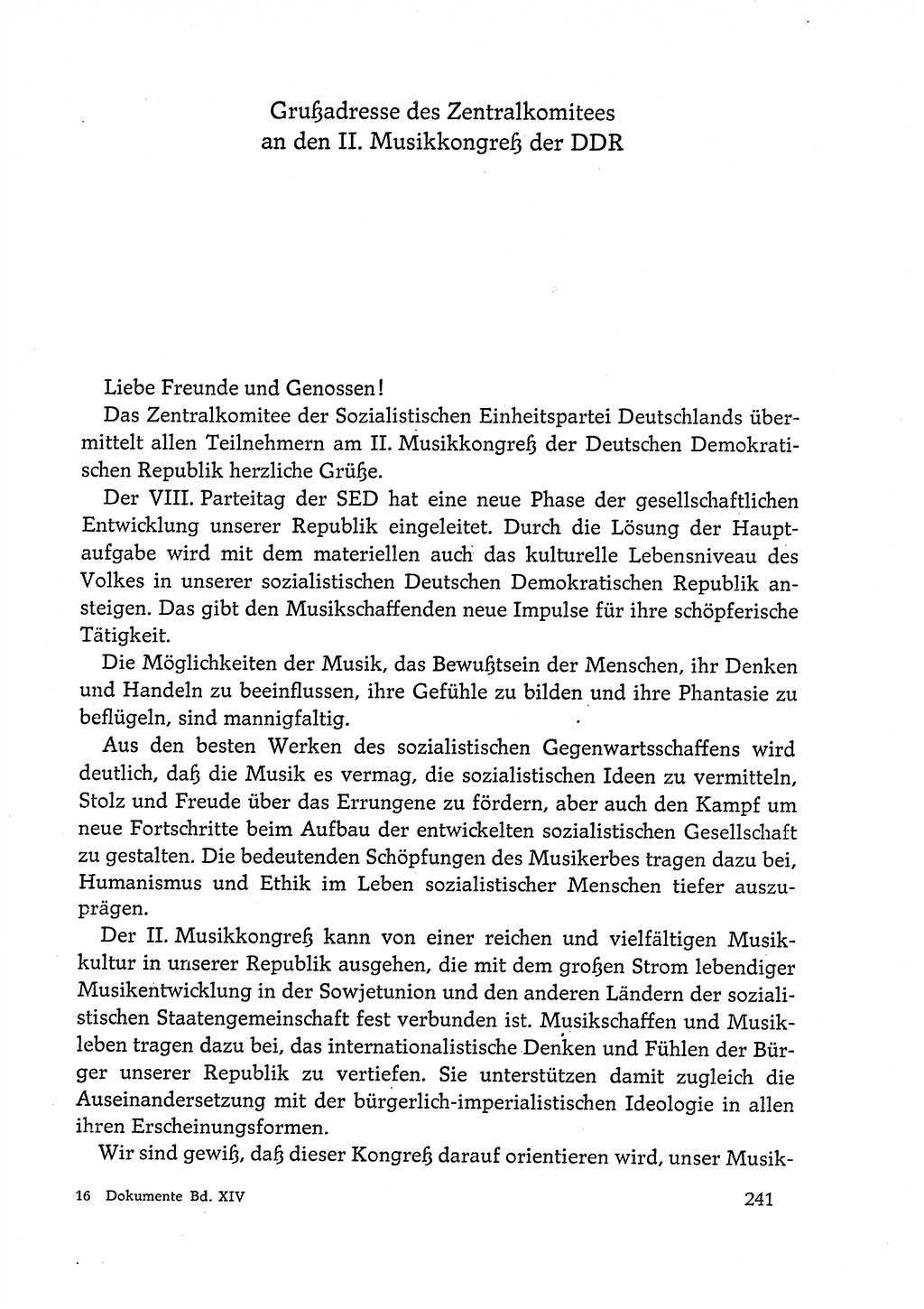 Dokumente der Sozialistischen Einheitspartei Deutschlands (SED) [Deutsche Demokratische Republik (DDR)] 1972-1973, Seite 241 (Dok. SED DDR 1972-1973, S. 241)