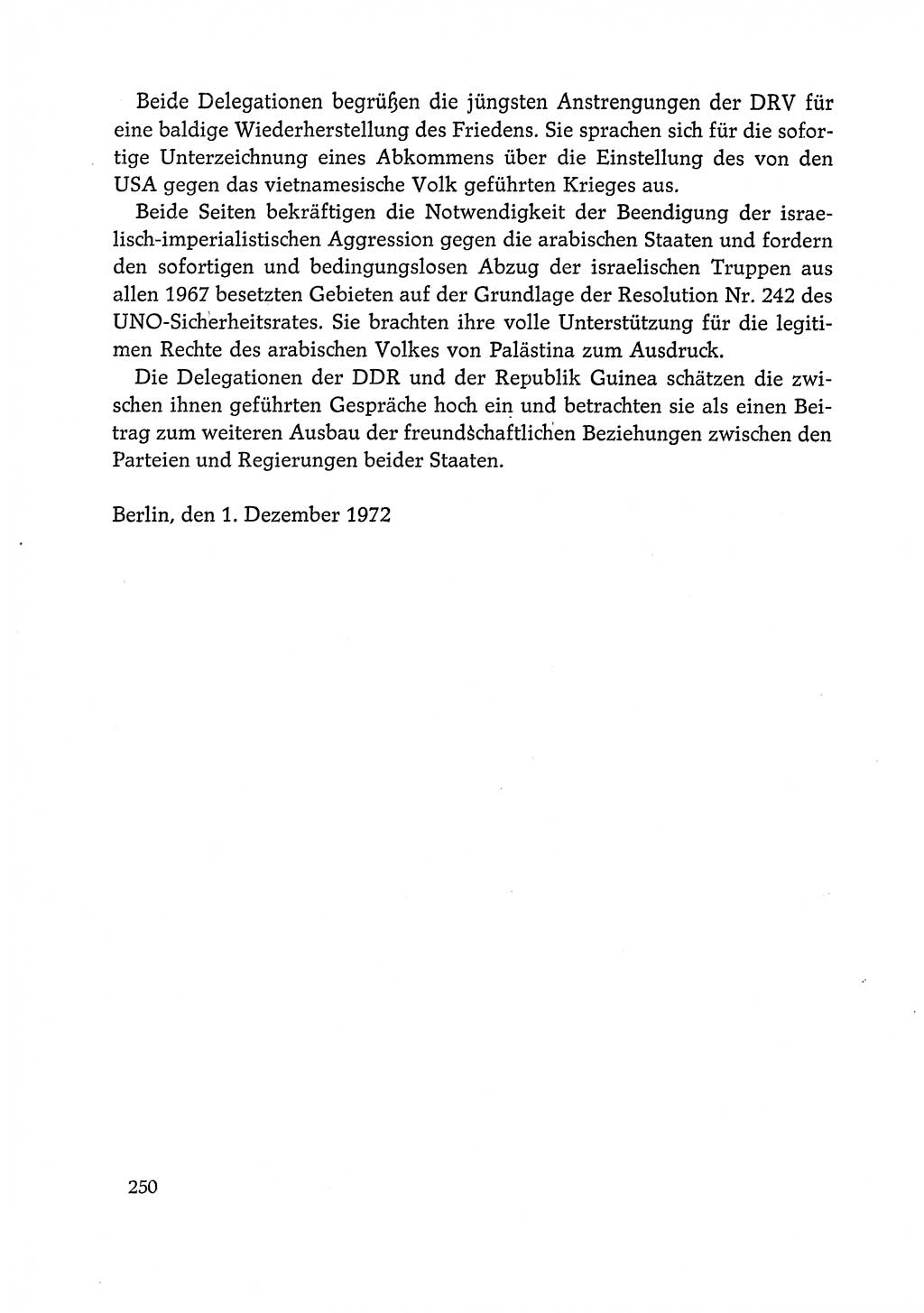 Dokumente der Sozialistischen Einheitspartei Deutschlands (SED) [Deutsche Demokratische Republik (DDR)] 1972-1973, Seite 250 (Dok. SED DDR 1972-1973, S. 250)