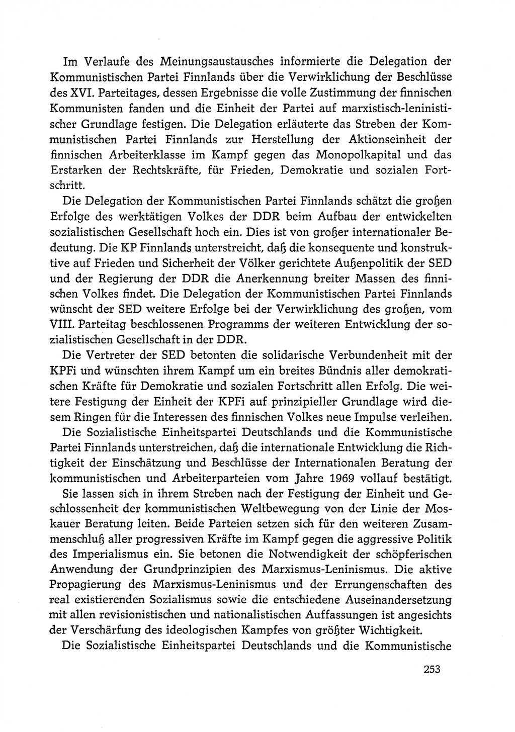 Dokumente der Sozialistischen Einheitspartei Deutschlands (SED) [Deutsche Demokratische Republik (DDR)] 1972-1973, Seite 253 (Dok. SED DDR 1972-1973, S. 253)