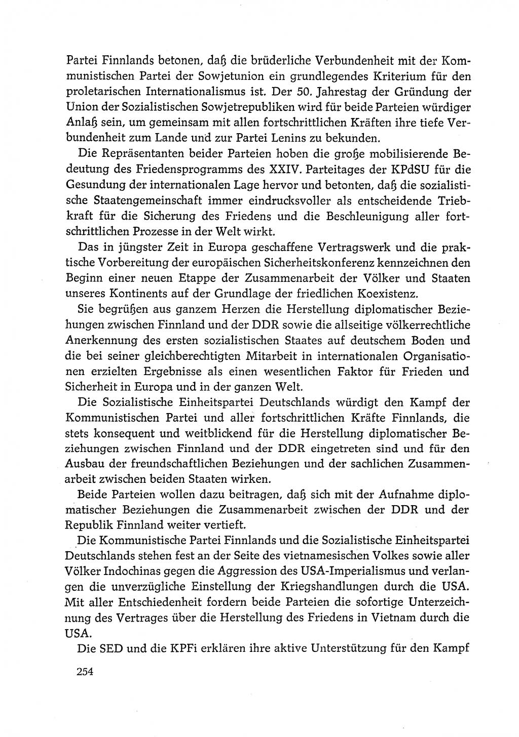 Dokumente der Sozialistischen Einheitspartei Deutschlands (SED) [Deutsche Demokratische Republik (DDR)] 1972-1973, Seite 254 (Dok. SED DDR 1972-1973, S. 254)