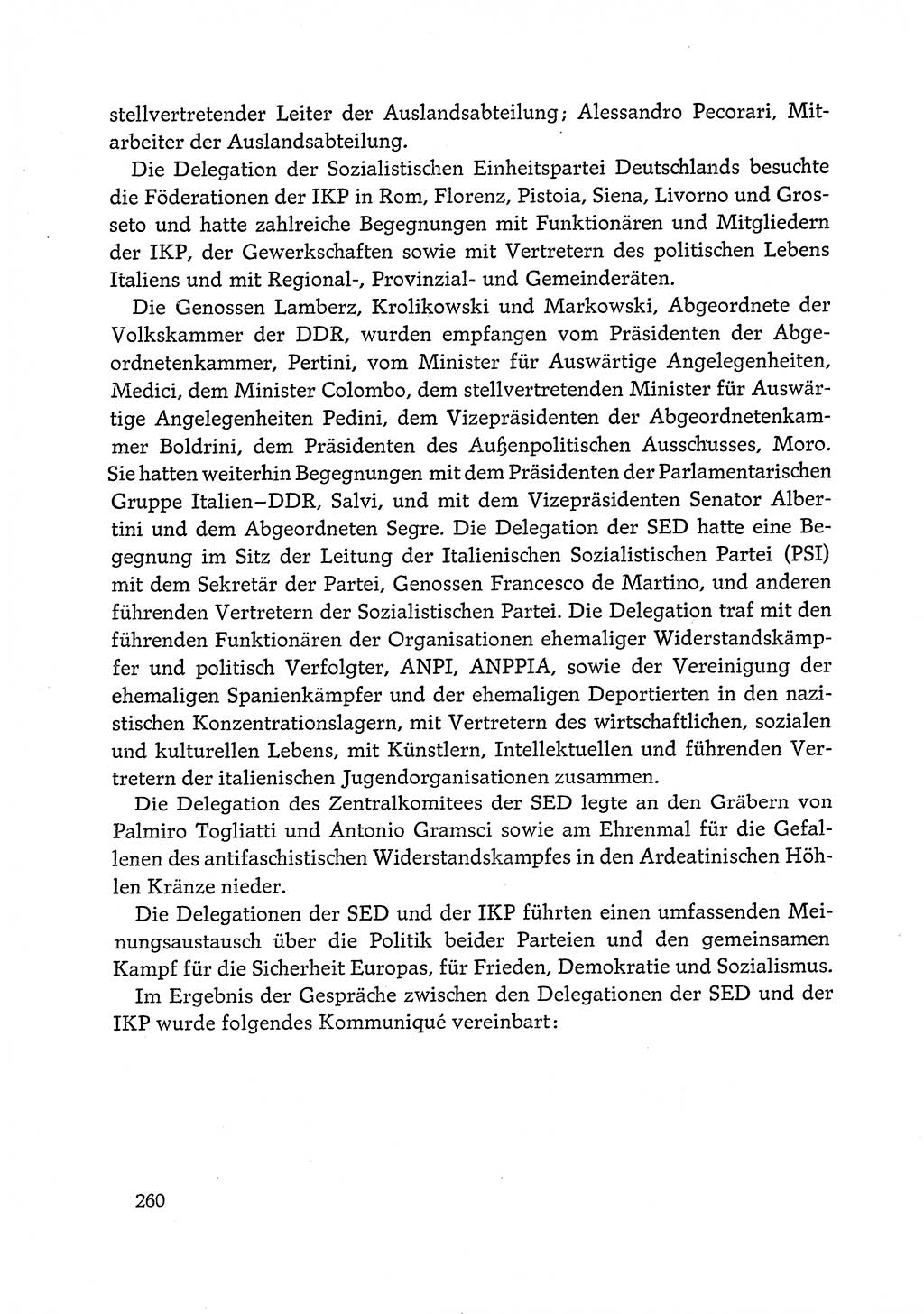 Dokumente der Sozialistischen Einheitspartei Deutschlands (SED) [Deutsche Demokratische Republik (DDR)] 1972-1973, Seite 260 (Dok. SED DDR 1972-1973, S. 260)