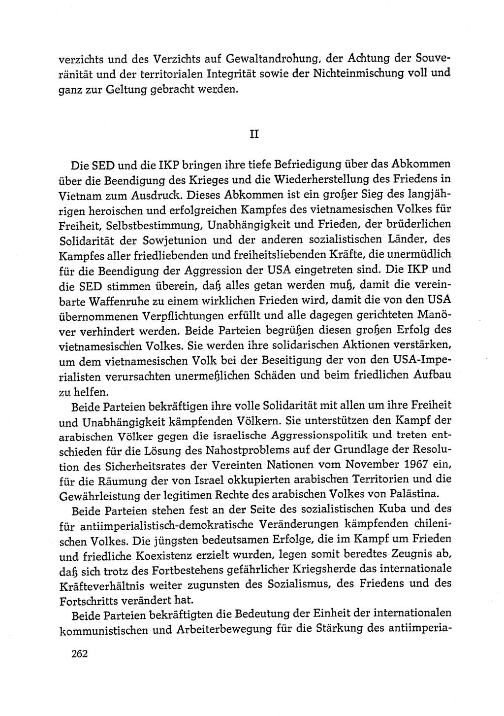 Dokumente der Sozialistischen Einheitspartei Deutschlands (SED) [Deutsche Demokratische Republik (DDR)] 1972-1973, Seite 262 (Dok. SED DDR 1972-1973, S. 262)