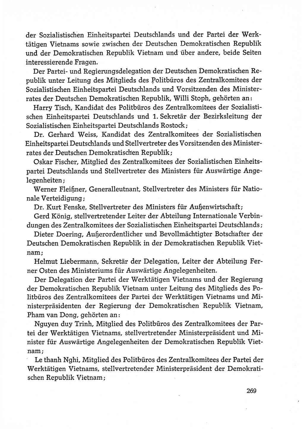 Dokumente der Sozialistischen Einheitspartei Deutschlands (SED) [Deutsche Demokratische Republik (DDR)] 1972-1973, Seite 269 (Dok. SED DDR 1972-1973, S. 269)