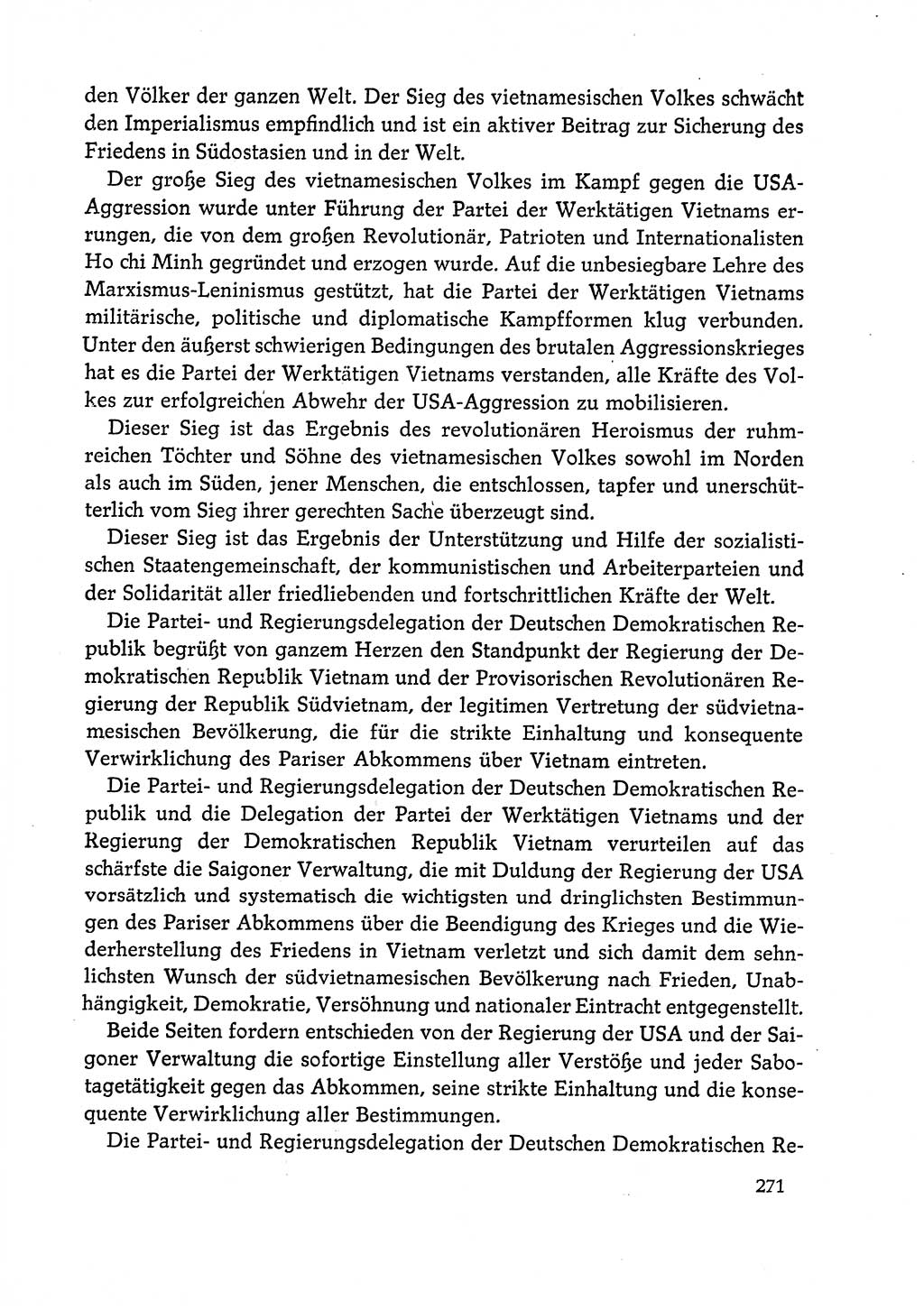 Dokumente der Sozialistischen Einheitspartei Deutschlands (SED) [Deutsche Demokratische Republik (DDR)] 1972-1973, Seite 271 (Dok. SED DDR 1972-1973, S. 271)