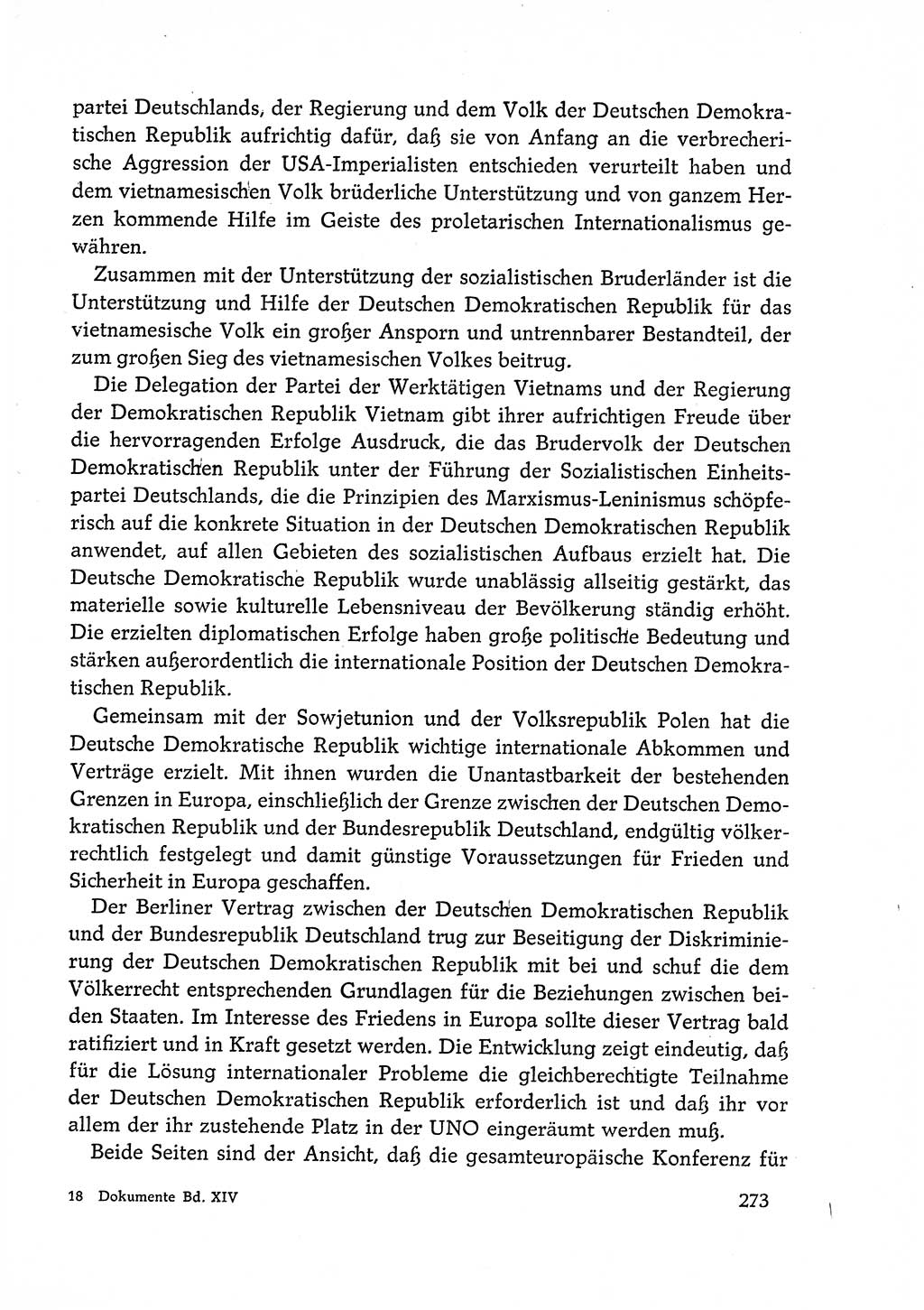 Dokumente der Sozialistischen Einheitspartei Deutschlands (SED) [Deutsche Demokratische Republik (DDR)] 1972-1973, Seite 273 (Dok. SED DDR 1972-1973, S. 273)