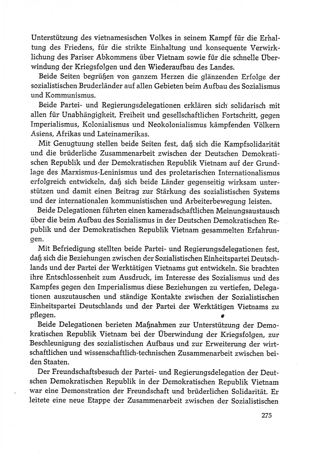 Dokumente der Sozialistischen Einheitspartei Deutschlands (SED) [Deutsche Demokratische Republik (DDR)] 1972-1973, Seite 275 (Dok. SED DDR 1972-1973, S. 275)