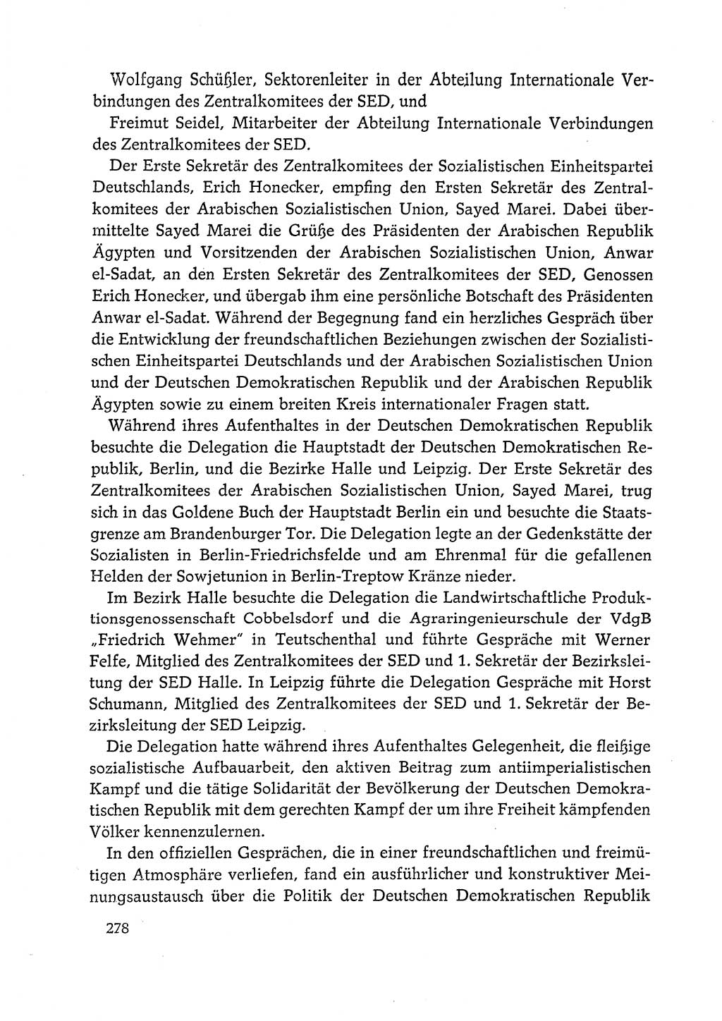 Dokumente der Sozialistischen Einheitspartei Deutschlands (SED) [Deutsche Demokratische Republik (DDR)] 1972-1973, Seite 278 (Dok. SED DDR 1972-1973, S. 278)