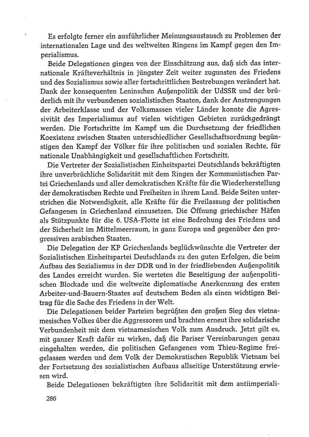 Dokumente der Sozialistischen Einheitspartei Deutschlands (SED) [Deutsche Demokratische Republik (DDR)] 1972-1973, Seite 286 (Dok. SED DDR 1972-1973, S. 286)