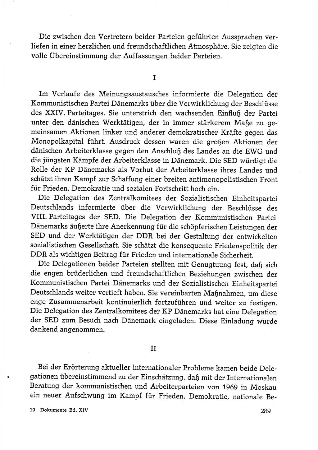 Dokumente der Sozialistischen Einheitspartei Deutschlands (SED) [Deutsche Demokratische Republik (DDR)] 1972-1973, Seite 289 (Dok. SED DDR 1972-1973, S. 289)