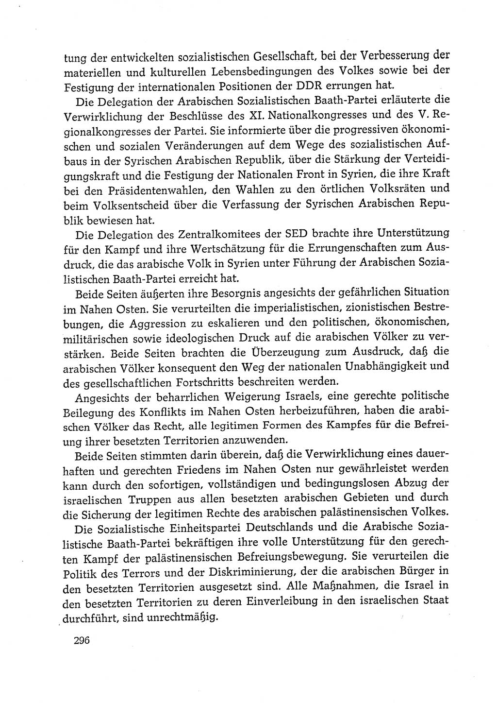 Dokumente der Sozialistischen Einheitspartei Deutschlands (SED) [Deutsche Demokratische Republik (DDR)] 1972-1973, Seite 296 (Dok. SED DDR 1972-1973, S. 296)