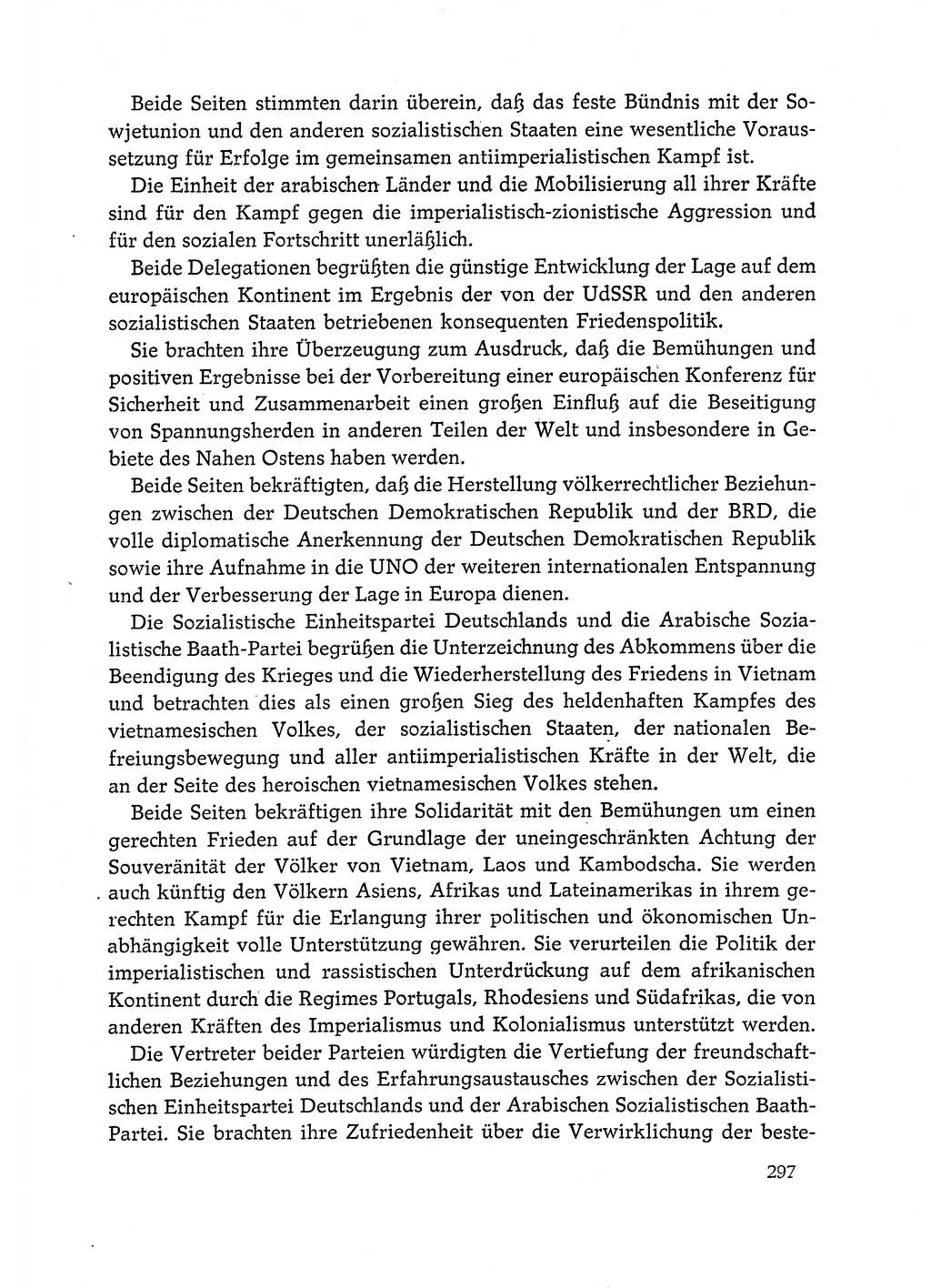 Dokumente der Sozialistischen Einheitspartei Deutschlands (SED) [Deutsche Demokratische Republik (DDR)] 1972-1973, Seite 297 (Dok. SED DDR 1972-1973, S. 297)