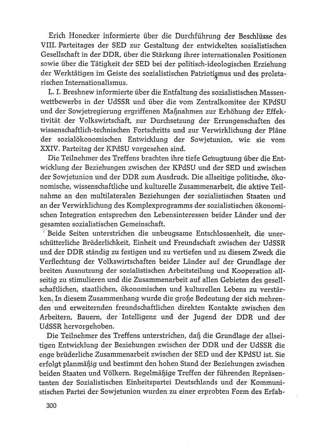 Dokumente der Sozialistischen Einheitspartei Deutschlands (SED) [Deutsche Demokratische Republik (DDR)] 1972-1973, Seite 300 (Dok. SED DDR 1972-1973, S. 300)