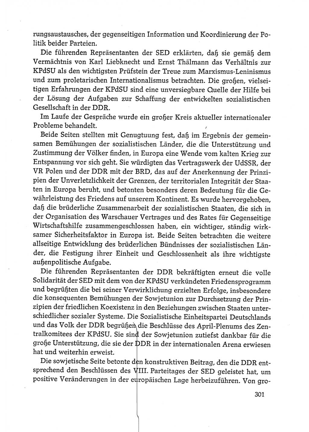 Dokumente der Sozialistischen Einheitspartei Deutschlands (SED) [Deutsche Demokratische Republik (DDR)] 1972-1973, Seite 301 (Dok. SED DDR 1972-1973, S. 301)