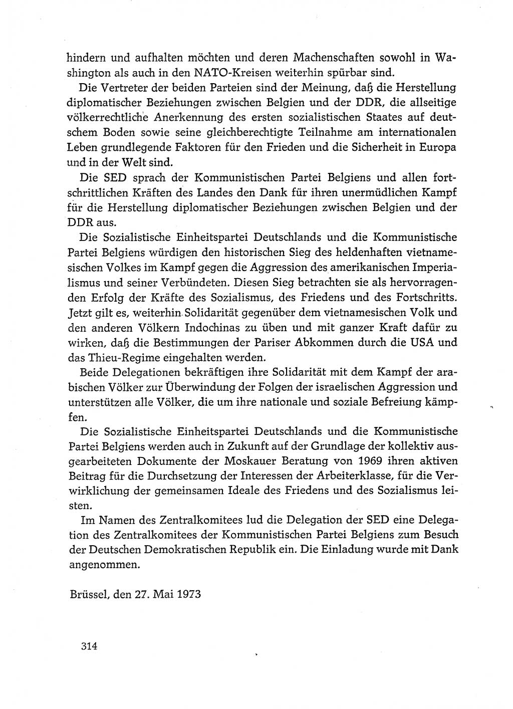 Dokumente der Sozialistischen Einheitspartei Deutschlands (SED) [Deutsche Demokratische Republik (DDR)] 1972-1973, Seite 314 (Dok. SED DDR 1972-1973, S. 314)