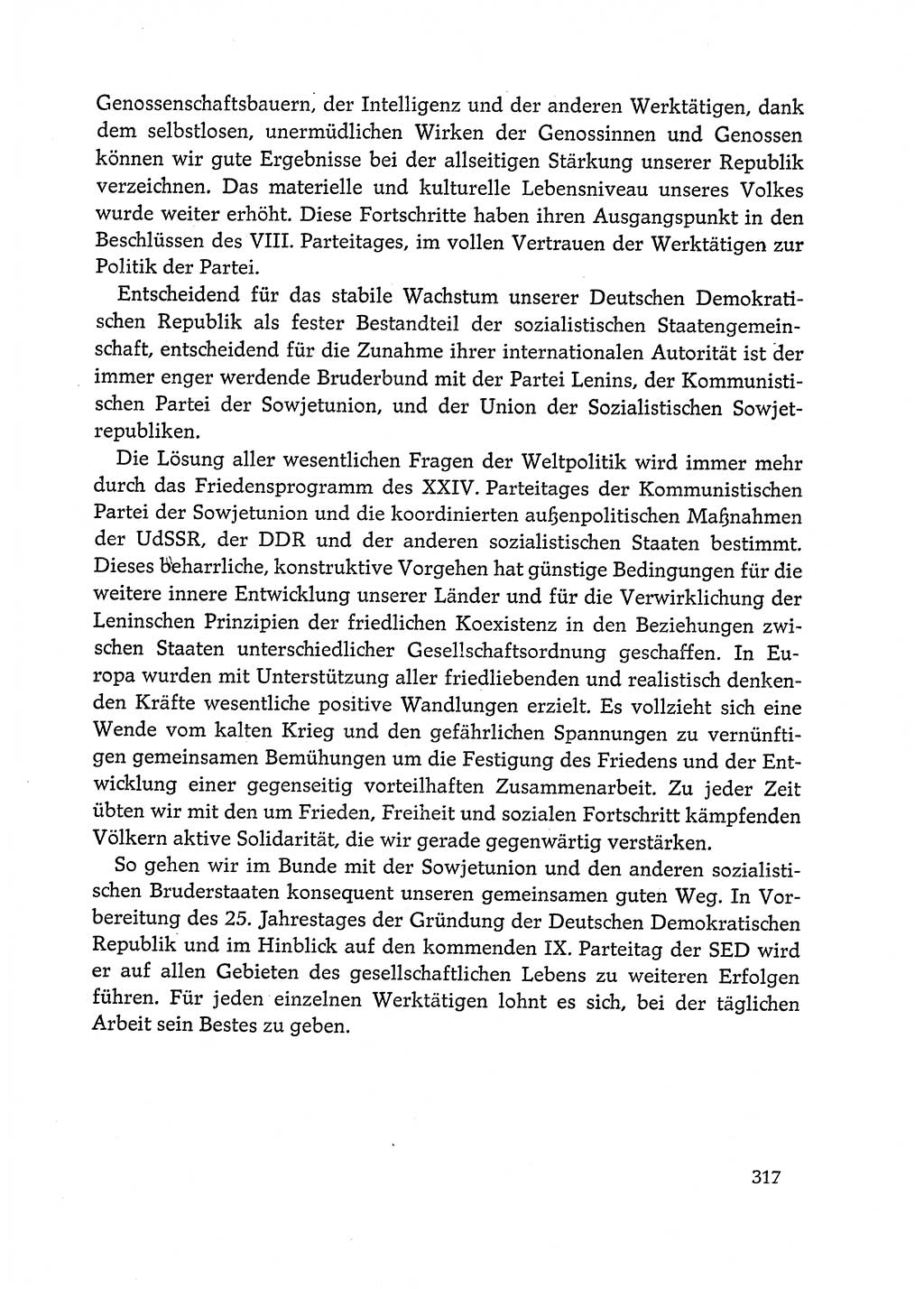 Dokumente der Sozialistischen Einheitspartei Deutschlands (SED) [Deutsche Demokratische Republik (DDR)] 1972-1973, Seite 317 (Dok. SED DDR 1972-1973, S. 317)