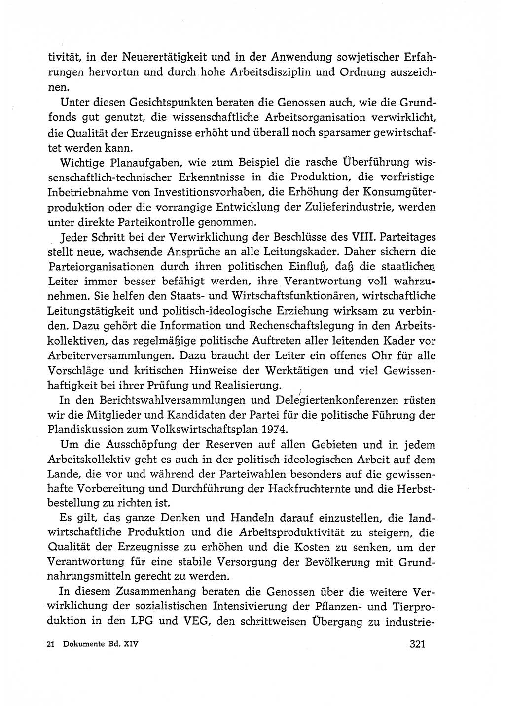 Dokumente der Sozialistischen Einheitspartei Deutschlands (SED) [Deutsche Demokratische Republik (DDR)] 1972-1973, Seite 321 (Dok. SED DDR 1972-1973, S. 321)