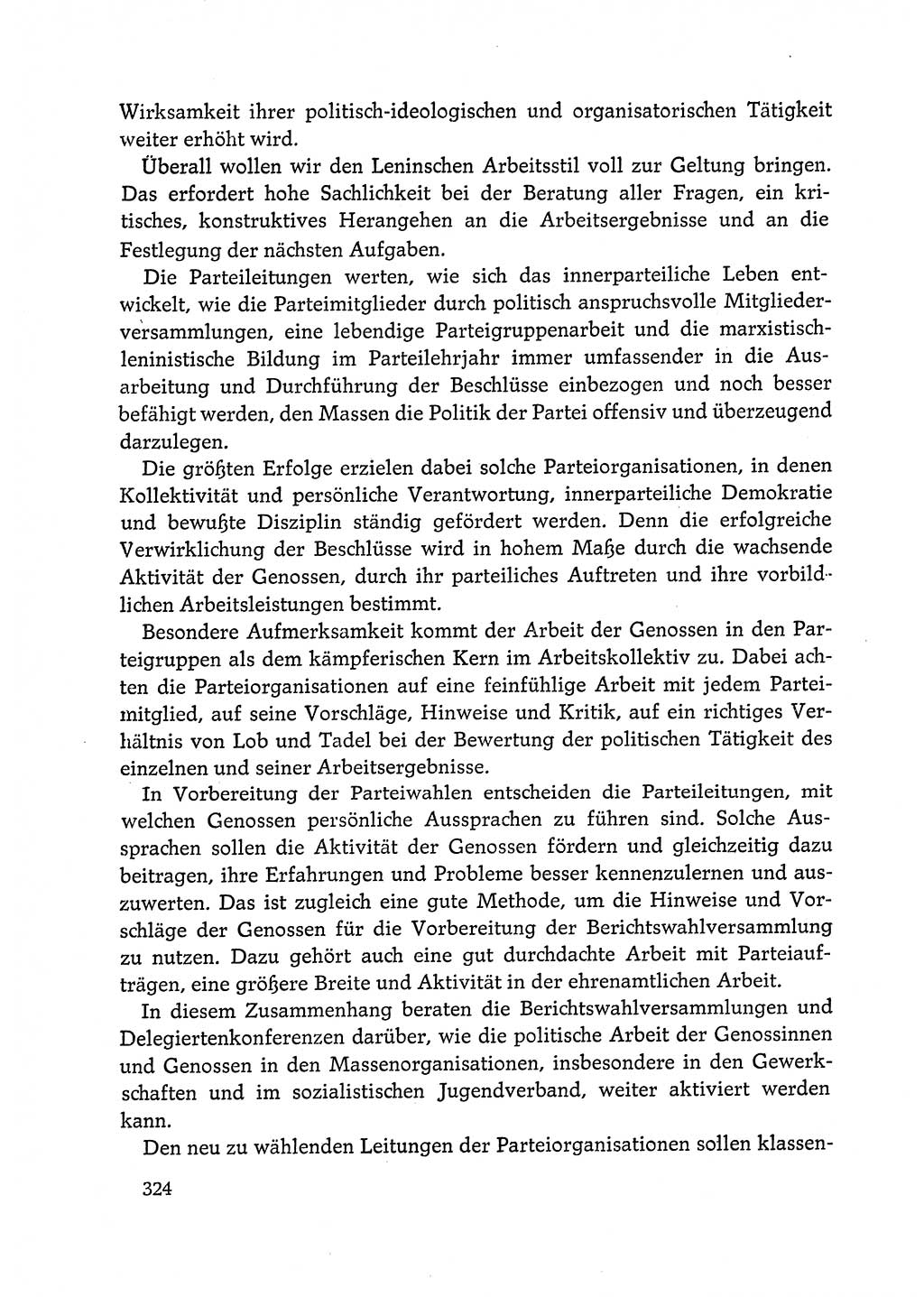 Dokumente der Sozialistischen Einheitspartei Deutschlands (SED) [Deutsche Demokratische Republik (DDR)] 1972-1973, Seite 324 (Dok. SED DDR 1972-1973, S. 324)