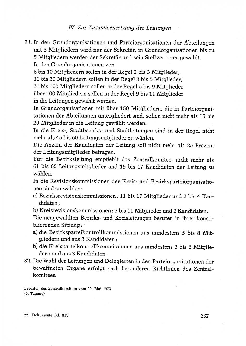 Dokumente der Sozialistischen Einheitspartei Deutschlands (SED) [Deutsche Demokratische Republik (DDR)] 1972-1973, Seite 337 (Dok. SED DDR 1972-1973, S. 337)