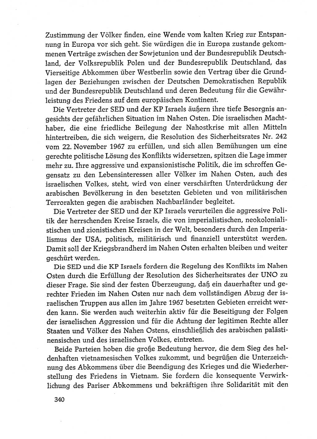 Dokumente der Sozialistischen Einheitspartei Deutschlands (SED) [Deutsche Demokratische Republik (DDR)] 1972-1973, Seite 340 (Dok. SED DDR 1972-1973, S. 340)