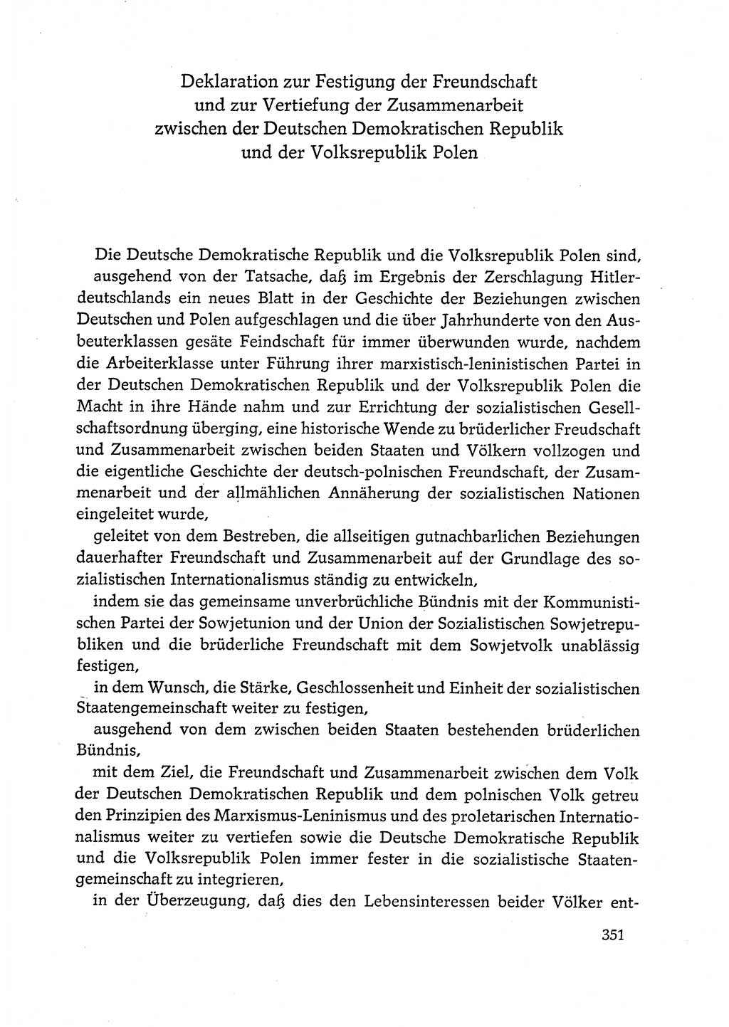 Dokumente der Sozialistischen Einheitspartei Deutschlands (SED) [Deutsche Demokratische Republik (DDR)] 1972-1973, Seite 351 (Dok. SED DDR 1972-1973, S. 351)