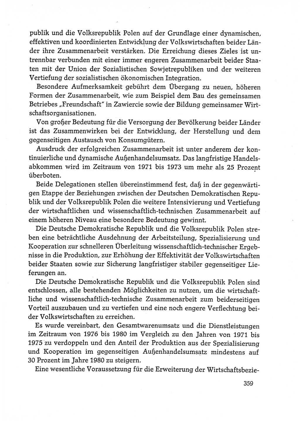 Dokumente der Sozialistischen Einheitspartei Deutschlands (SED) [Deutsche Demokratische Republik (DDR)] 1972-1973, Seite 359 (Dok. SED DDR 1972-1973, S. 359)