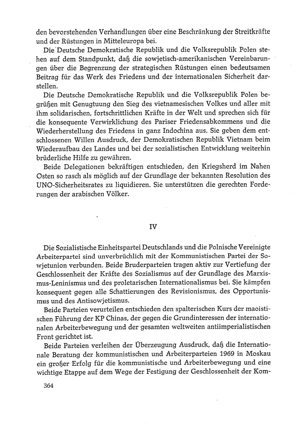 Dokumente der Sozialistischen Einheitspartei Deutschlands (SED) [Deutsche Demokratische Republik (DDR)] 1972-1973, Seite 364 (Dok. SED DDR 1972-1973, S. 364)
