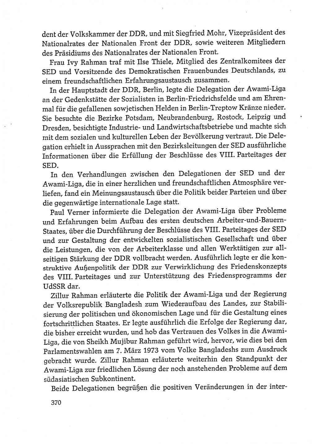 Dokumente der Sozialistischen Einheitspartei Deutschlands (SED) [Deutsche Demokratische Republik (DDR)] 1972-1973, Seite 370 (Dok. SED DDR 1972-1973, S. 370)