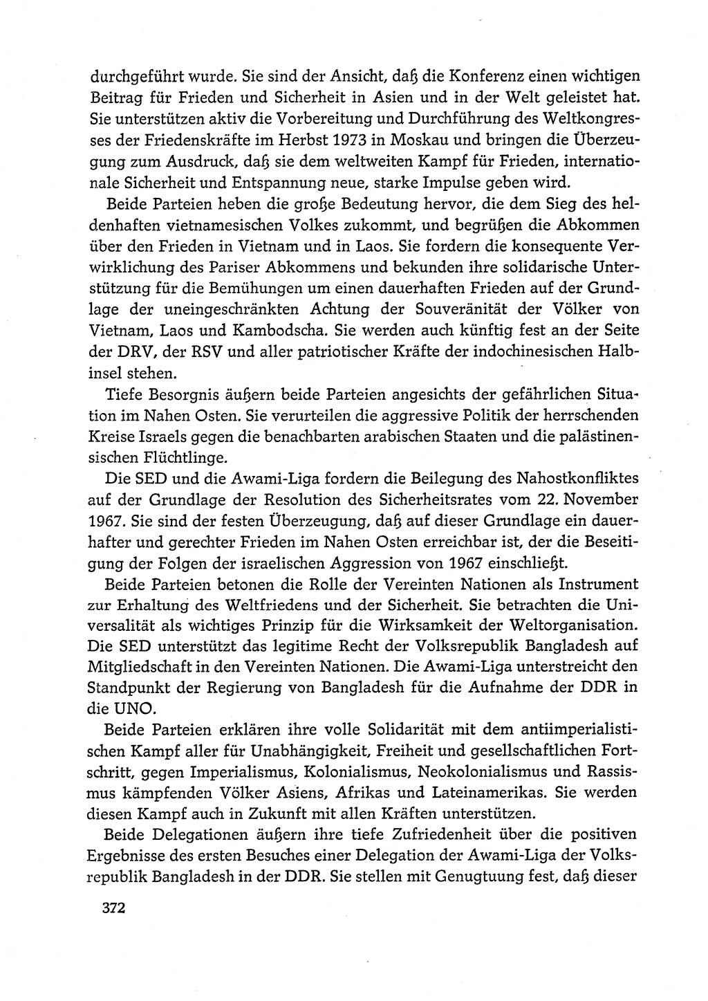 Dokumente der Sozialistischen Einheitspartei Deutschlands (SED) [Deutsche Demokratische Republik (DDR)] 1972-1973, Seite 372 (Dok. SED DDR 1972-1973, S. 372)