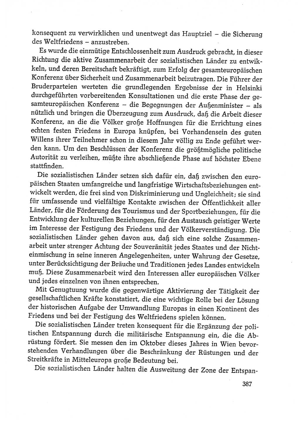 Dokumente der Sozialistischen Einheitspartei Deutschlands (SED) [Deutsche Demokratische Republik (DDR)] 1972-1973, Seite 387 (Dok. SED DDR 1972-1973, S. 387)