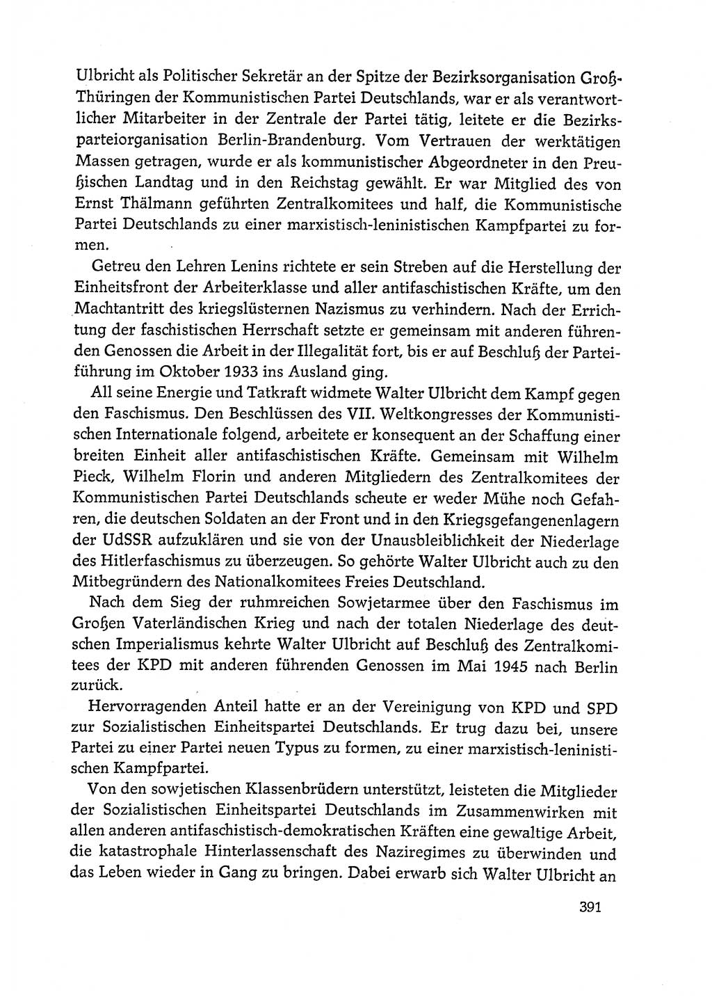 Dokumente der Sozialistischen Einheitspartei Deutschlands (SED) [Deutsche Demokratische Republik (DDR)] 1972-1973, Seite 391 (Dok. SED DDR 1972-1973, S. 391)