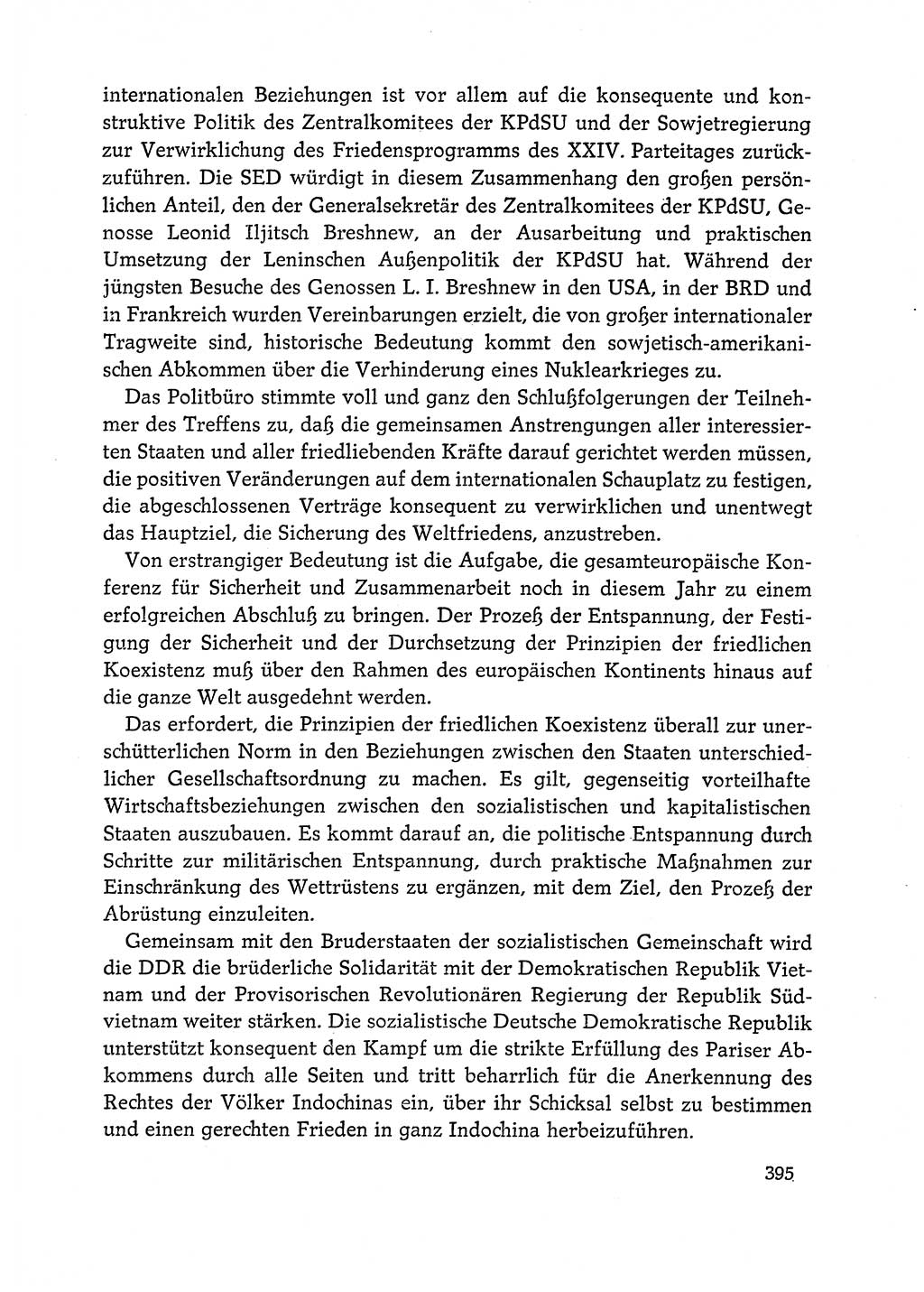Dokumente der Sozialistischen Einheitspartei Deutschlands (SED) [Deutsche Demokratische Republik (DDR)] 1972-1973, Seite 395 (Dok. SED DDR 1972-1973, S. 395)