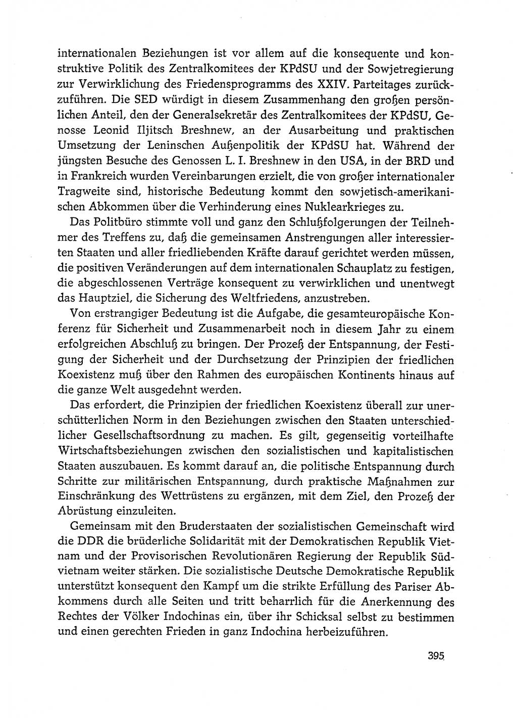 Dokumente der Sozialistischen Einheitspartei Deutschlands (SED) [Deutsche Demokratische Republik (DDR)] 1972-1973, Seite 395 (Dok. SED DDR 1972-1973, S. 395)