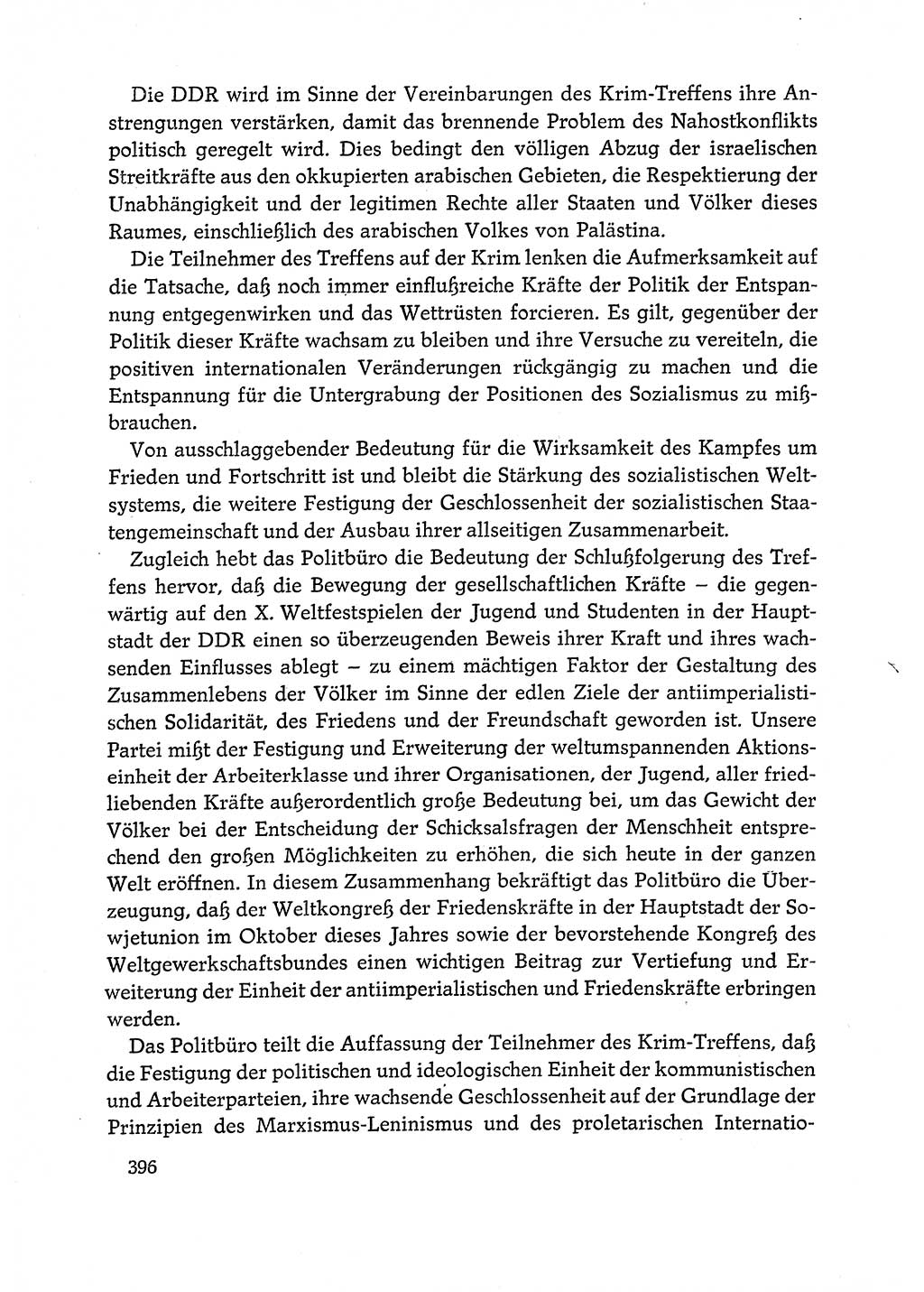 Dokumente der Sozialistischen Einheitspartei Deutschlands (SED) [Deutsche Demokratische Republik (DDR)] 1972-1973, Seite 396 (Dok. SED DDR 1972-1973, S. 396)