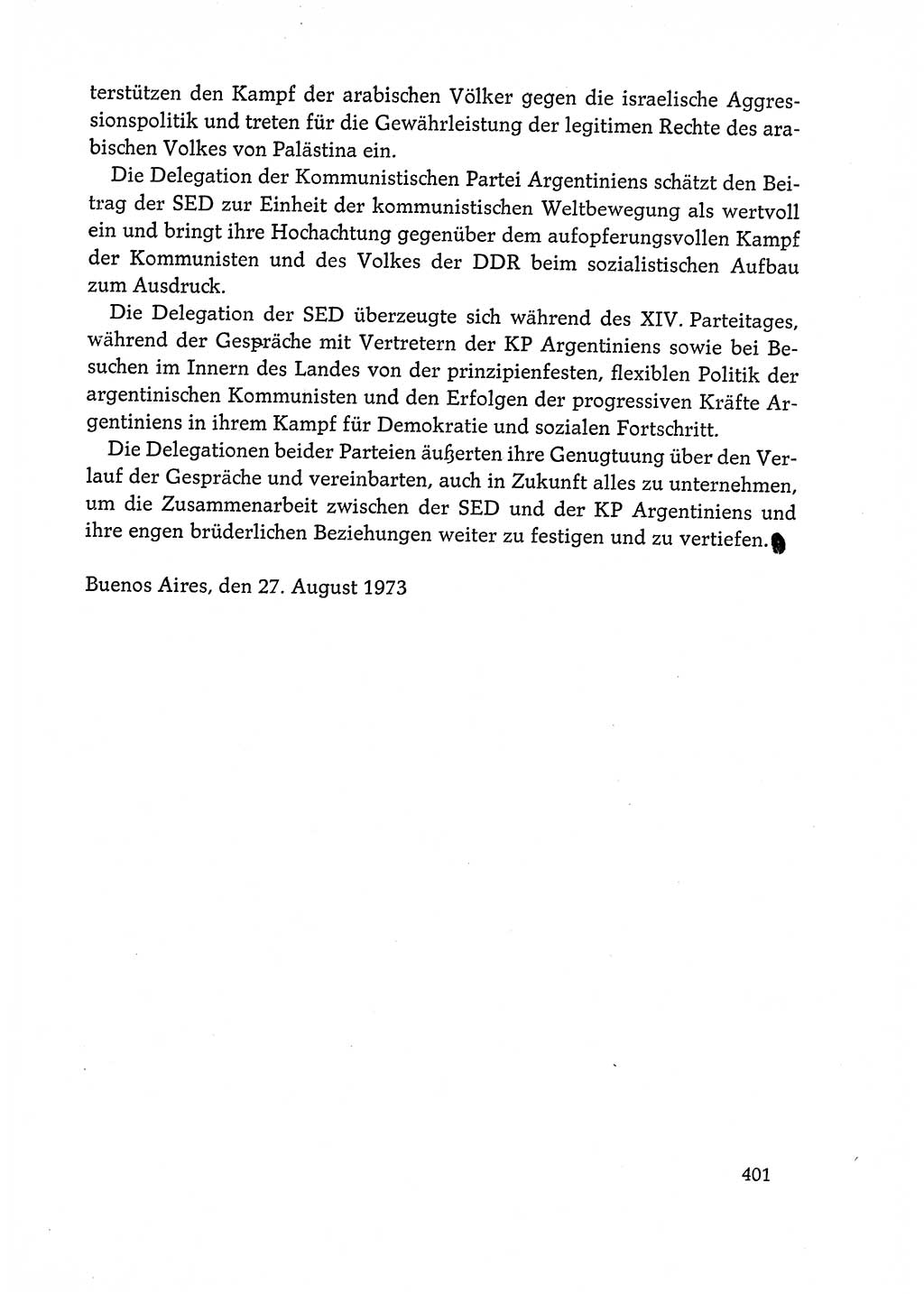 Dokumente der Sozialistischen Einheitspartei Deutschlands (SED) [Deutsche Demokratische Republik (DDR)] 1972-1973, Seite 401 (Dok. SED DDR 1972-1973, S. 401)
