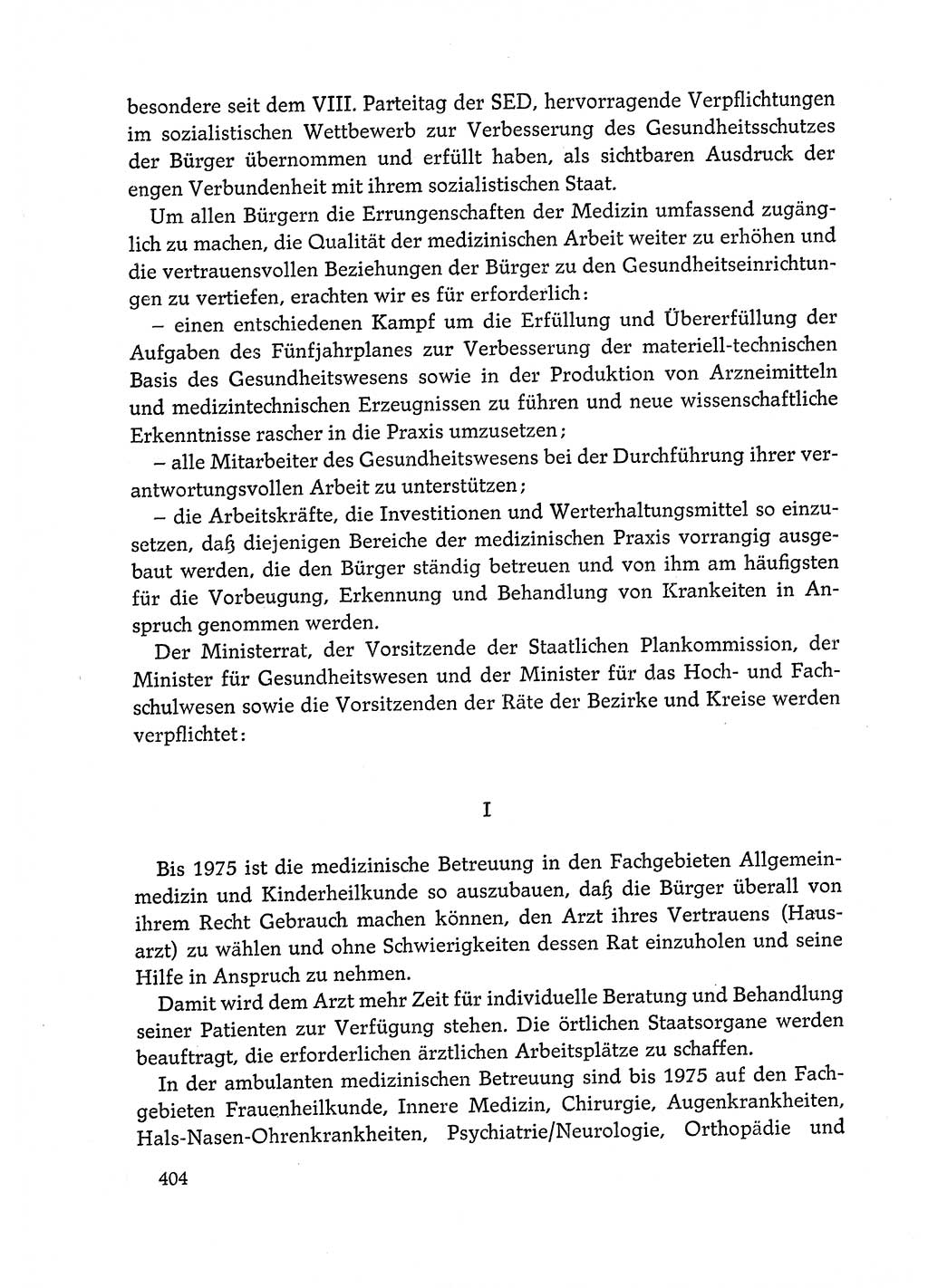 Dokumente der Sozialistischen Einheitspartei Deutschlands (SED) [Deutsche Demokratische Republik (DDR)] 1972-1973, Seite 404 (Dok. SED DDR 1972-1973, S. 404)