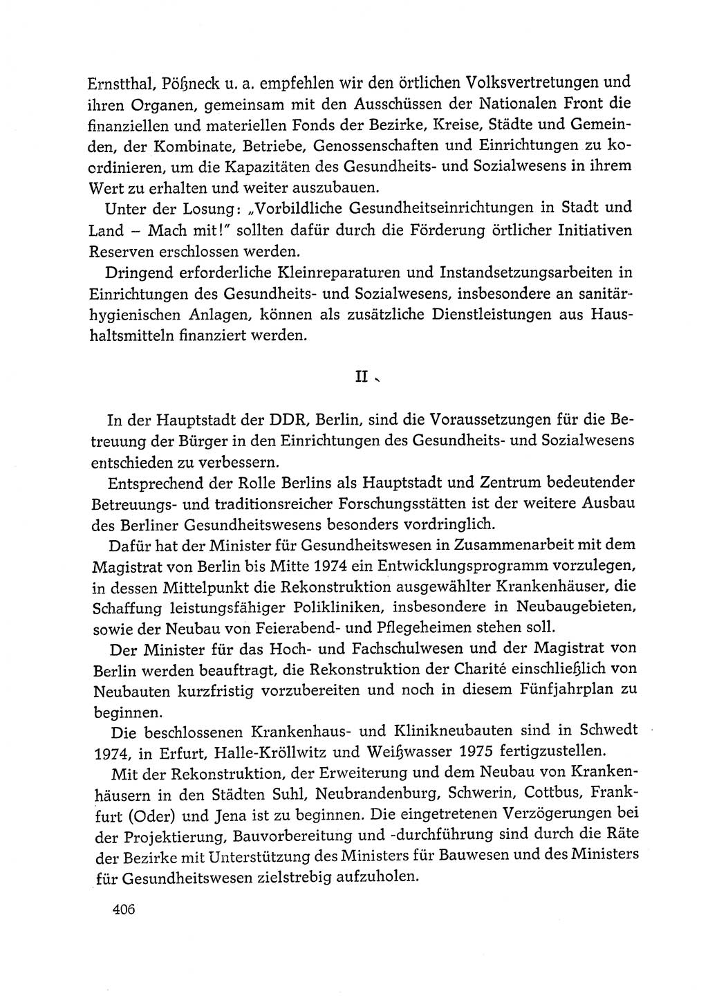 Dokumente der Sozialistischen Einheitspartei Deutschlands (SED) [Deutsche Demokratische Republik (DDR)] 1972-1973, Seite 406 (Dok. SED DDR 1972-1973, S. 406)