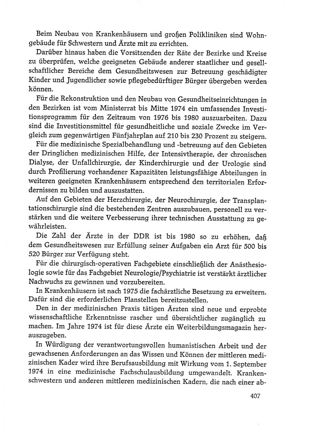 Dokumente der Sozialistischen Einheitspartei Deutschlands (SED) [Deutsche Demokratische Republik (DDR)] 1972-1973, Seite 407 (Dok. SED DDR 1972-1973, S. 407)
