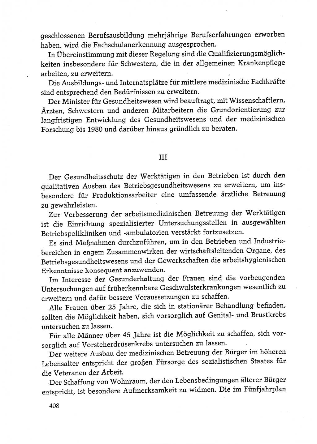 Dokumente der Sozialistischen Einheitspartei Deutschlands (SED) [Deutsche Demokratische Republik (DDR)] 1972-1973, Seite 408 (Dok. SED DDR 1972-1973, S. 408)