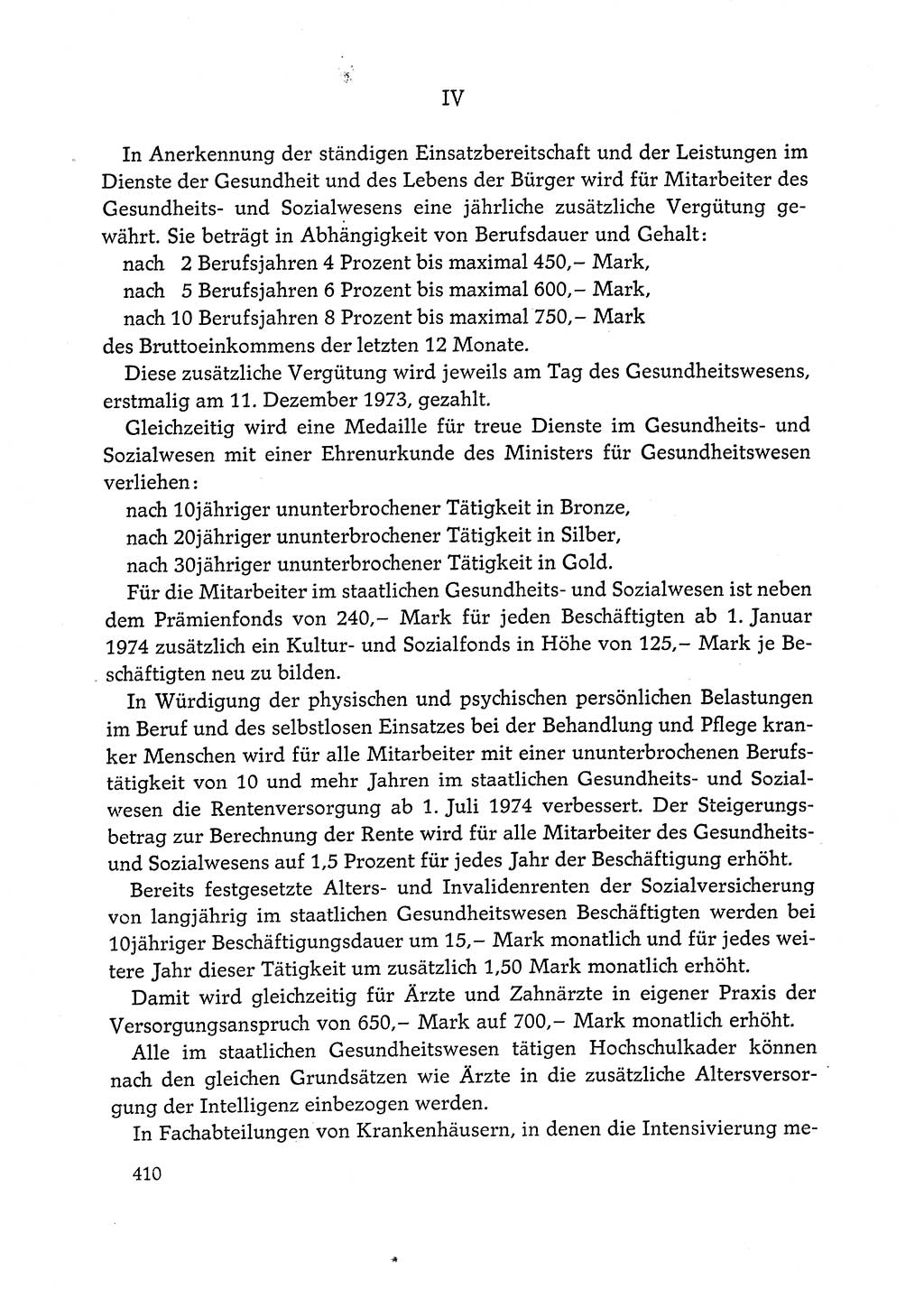 Dokumente der Sozialistischen Einheitspartei Deutschlands (SED) [Deutsche Demokratische Republik (DDR)] 1972-1973, Seite 410 (Dok. SED DDR 1972-1973, S. 410)