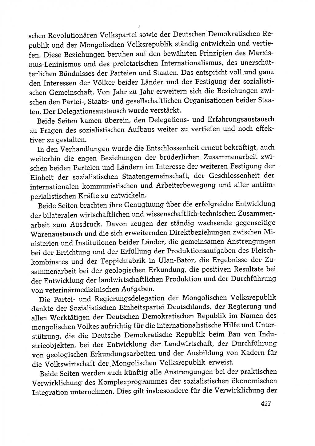 Dokumente der Sozialistischen Einheitspartei Deutschlands (SED) [Deutsche Demokratische Republik (DDR)] 1972-1973, Seite 427 (Dok. SED DDR 1972-1973, S. 427)