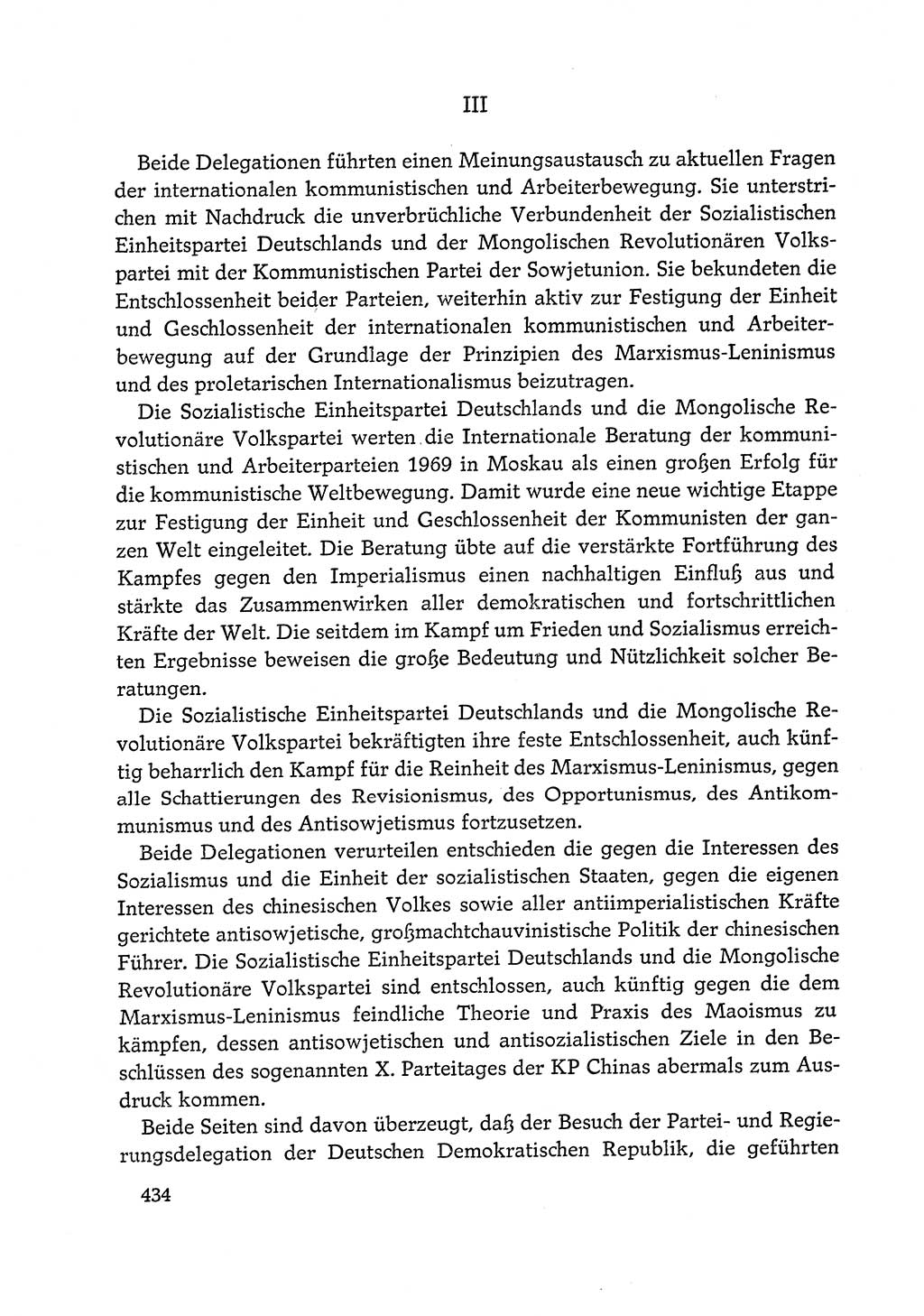 Dokumente der Sozialistischen Einheitspartei Deutschlands (SED) [Deutsche Demokratische Republik (DDR)] 1972-1973, Seite 434 (Dok. SED DDR 1972-1973, S. 434)