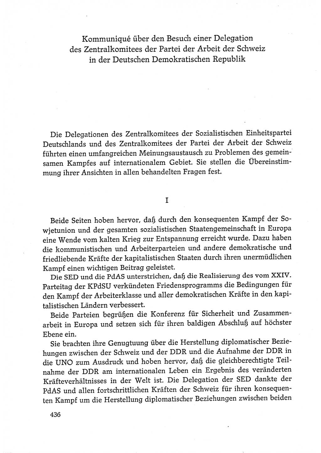 Dokumente der Sozialistischen Einheitspartei Deutschlands (SED) [Deutsche Demokratische Republik (DDR)] 1972-1973, Seite 436 (Dok. SED DDR 1972-1973, S. 436)