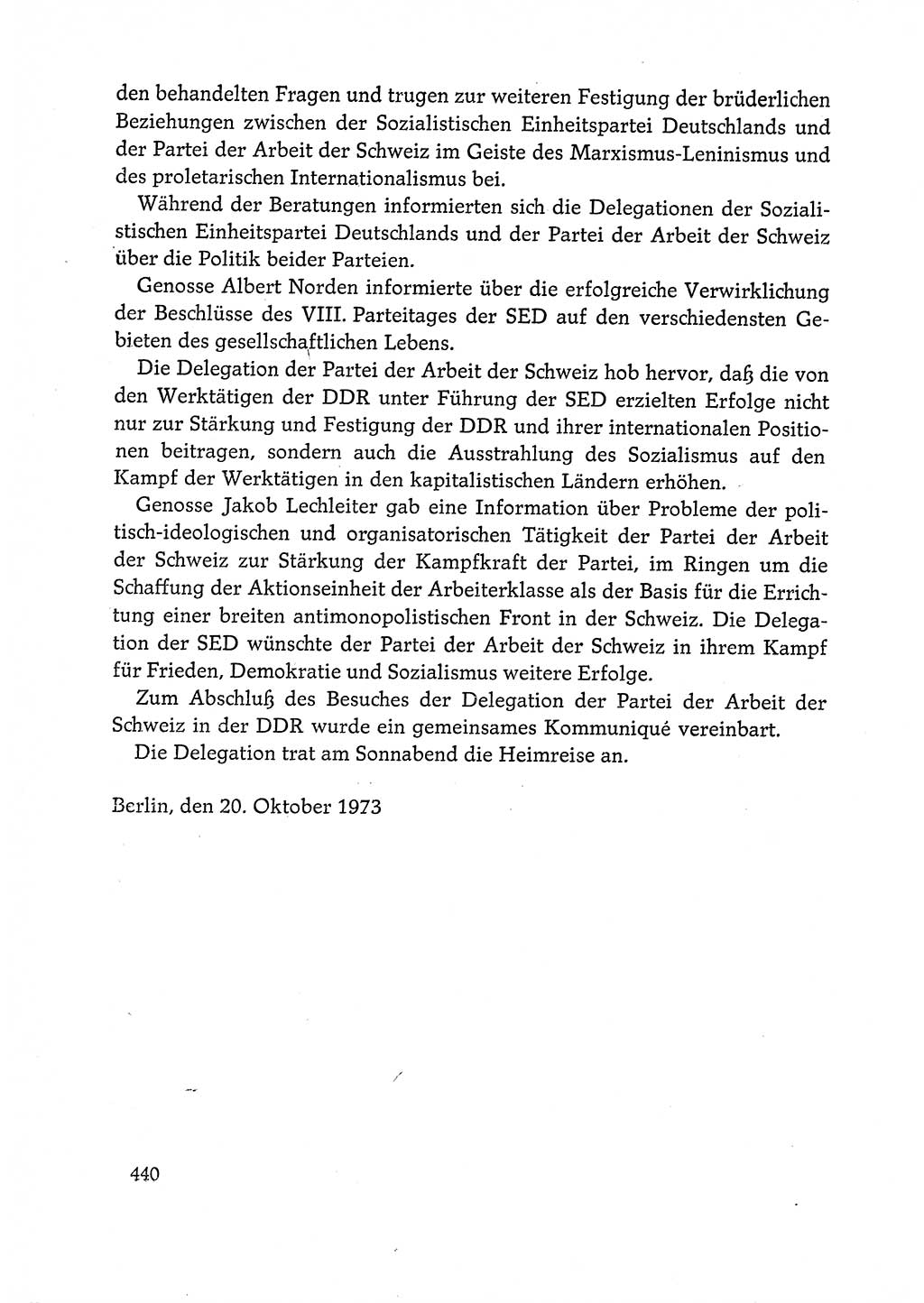 Dokumente der Sozialistischen Einheitspartei Deutschlands (SED) [Deutsche Demokratische Republik (DDR)] 1972-1973, Seite 440 (Dok. SED DDR 1972-1973, S. 440)