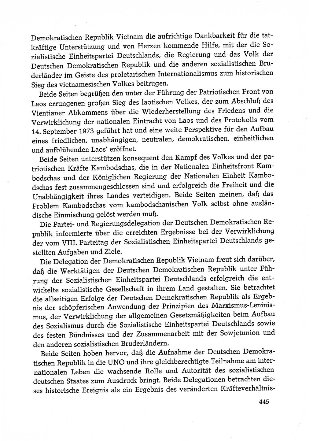 Dokumente der Sozialistischen Einheitspartei Deutschlands (SED) [Deutsche Demokratische Republik (DDR)] 1972-1973, Seite 445 (Dok. SED DDR 1972-1973, S. 445)