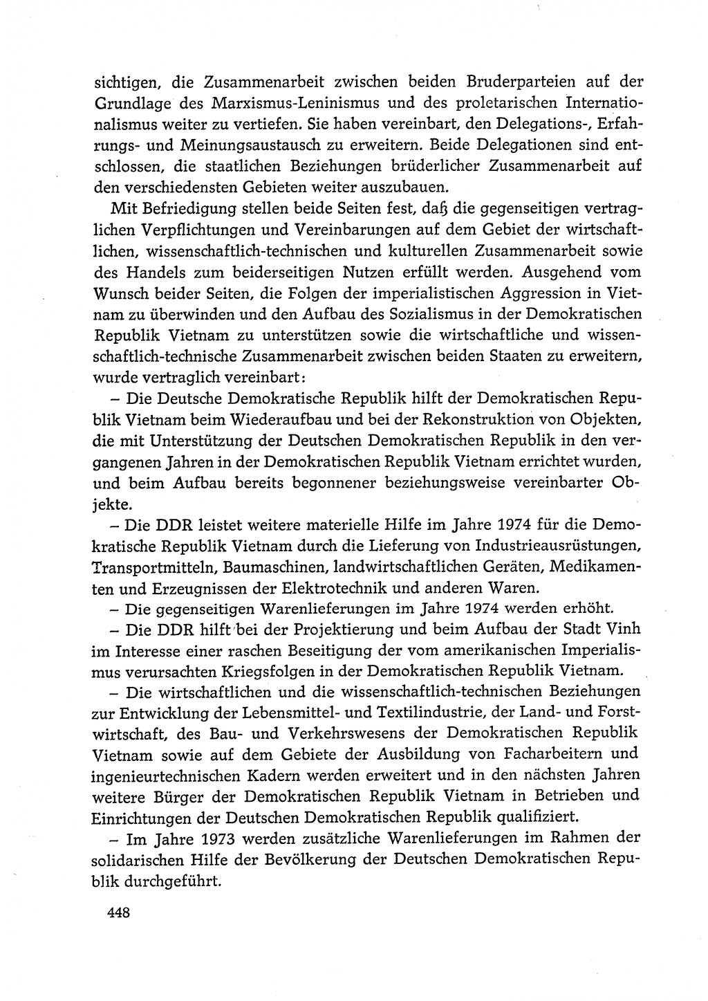 Dokumente der Sozialistischen Einheitspartei Deutschlands (SED) [Deutsche Demokratische Republik (DDR)] 1972-1973, Seite 448 (Dok. SED DDR 1972-1973, S. 448)