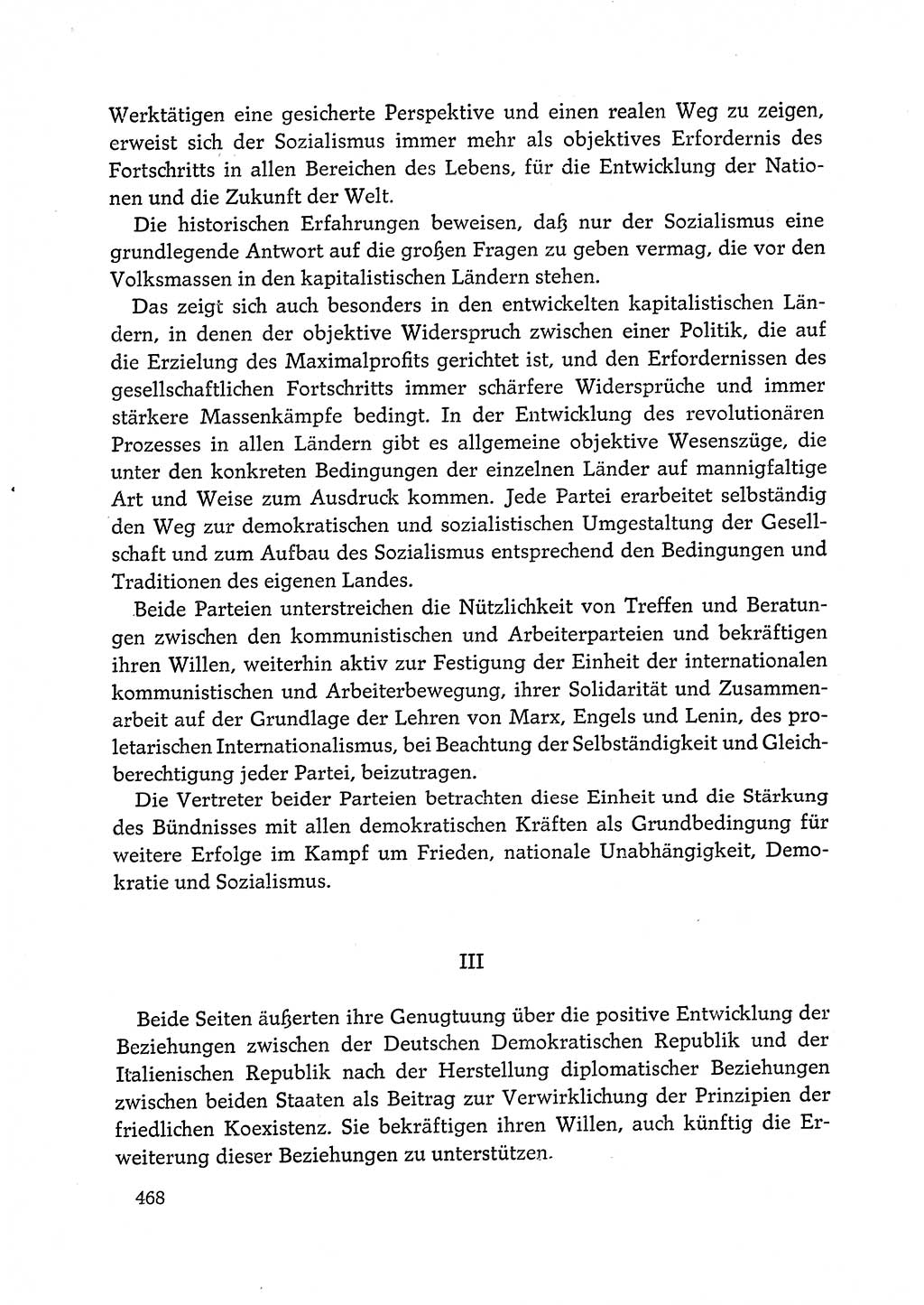 Dokumente der Sozialistischen Einheitspartei Deutschlands (SED) [Deutsche Demokratische Republik (DDR)] 1972-1973, Seite 468 (Dok. SED DDR 1972-1973, S. 468)